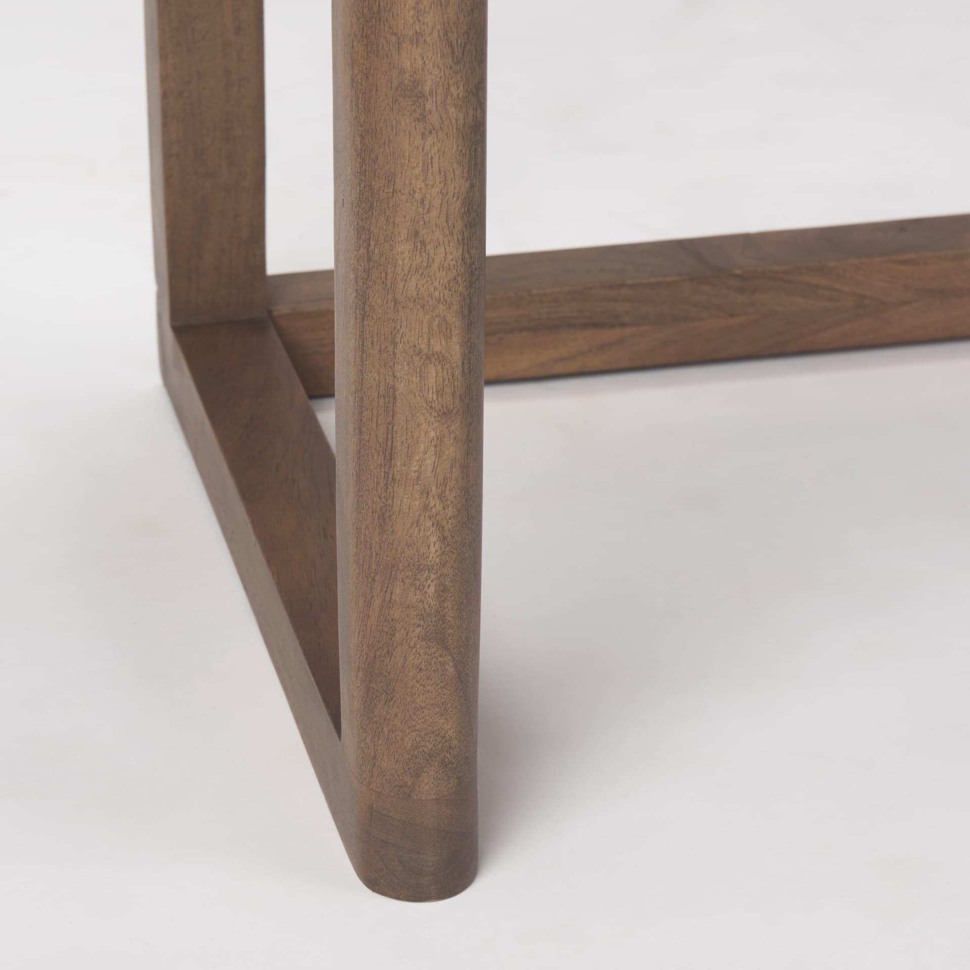 Grier 60" Medium Brown Solid Wood W/ Cane Office Desk — product photograph