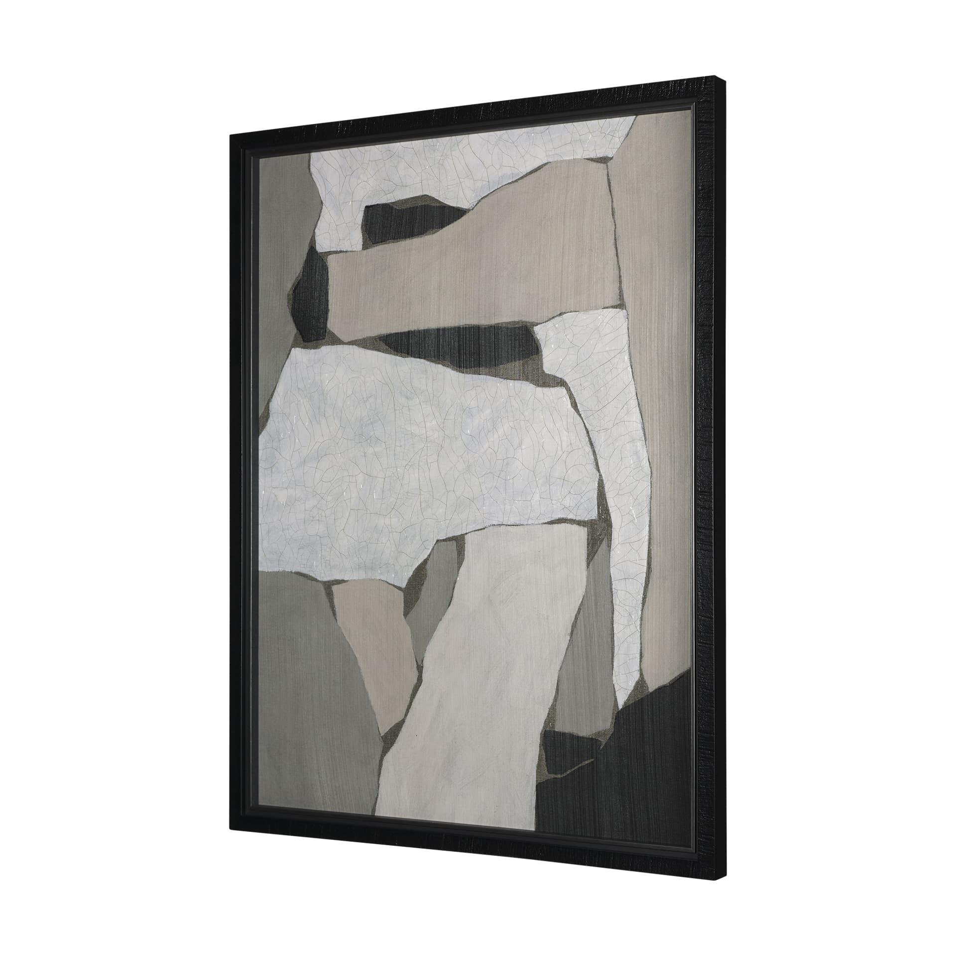 Fusion by Mercana Studio a Hand Embellished Textured Framed Art Photograph Matted under Glass — product photograph
