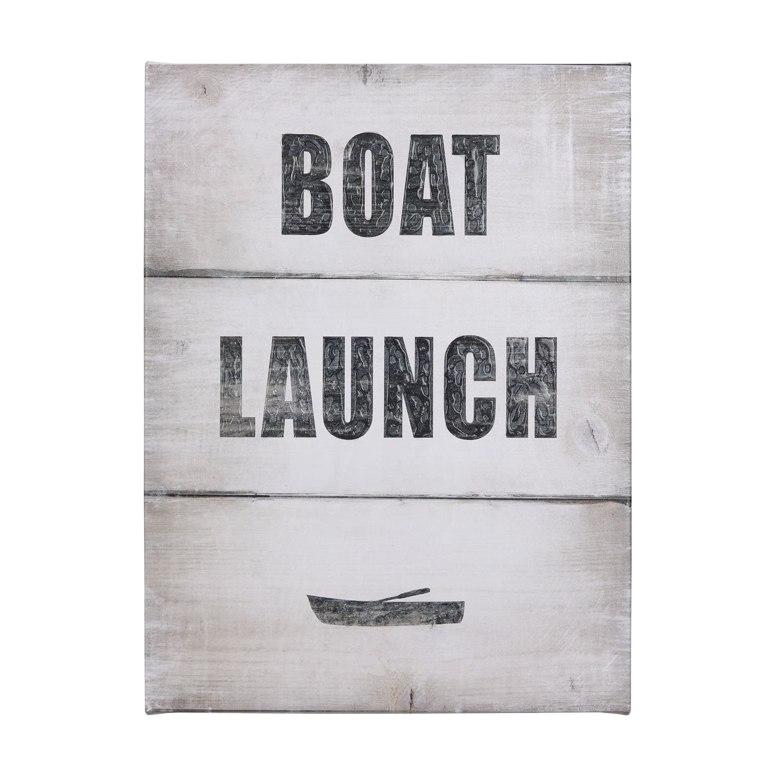 Boat Launch by Mercana Studio a Hand Embellished Textured Canvas — product photograph