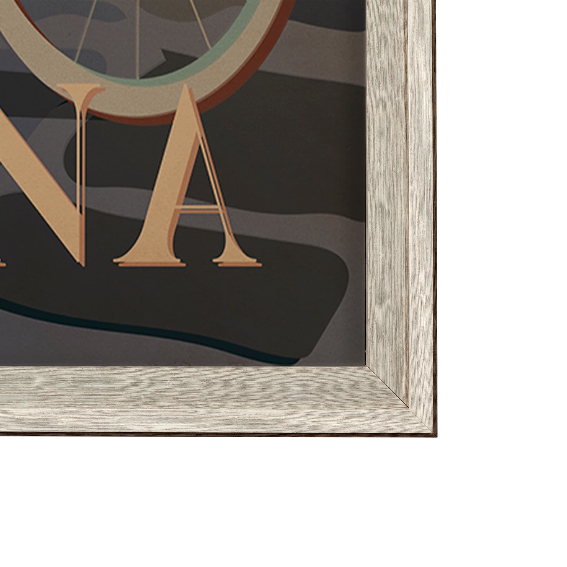 Louisiana Go USA (XL) by Mercana Studio a Hand Embellished Decograph Framed Art Print under Glass — product photograph