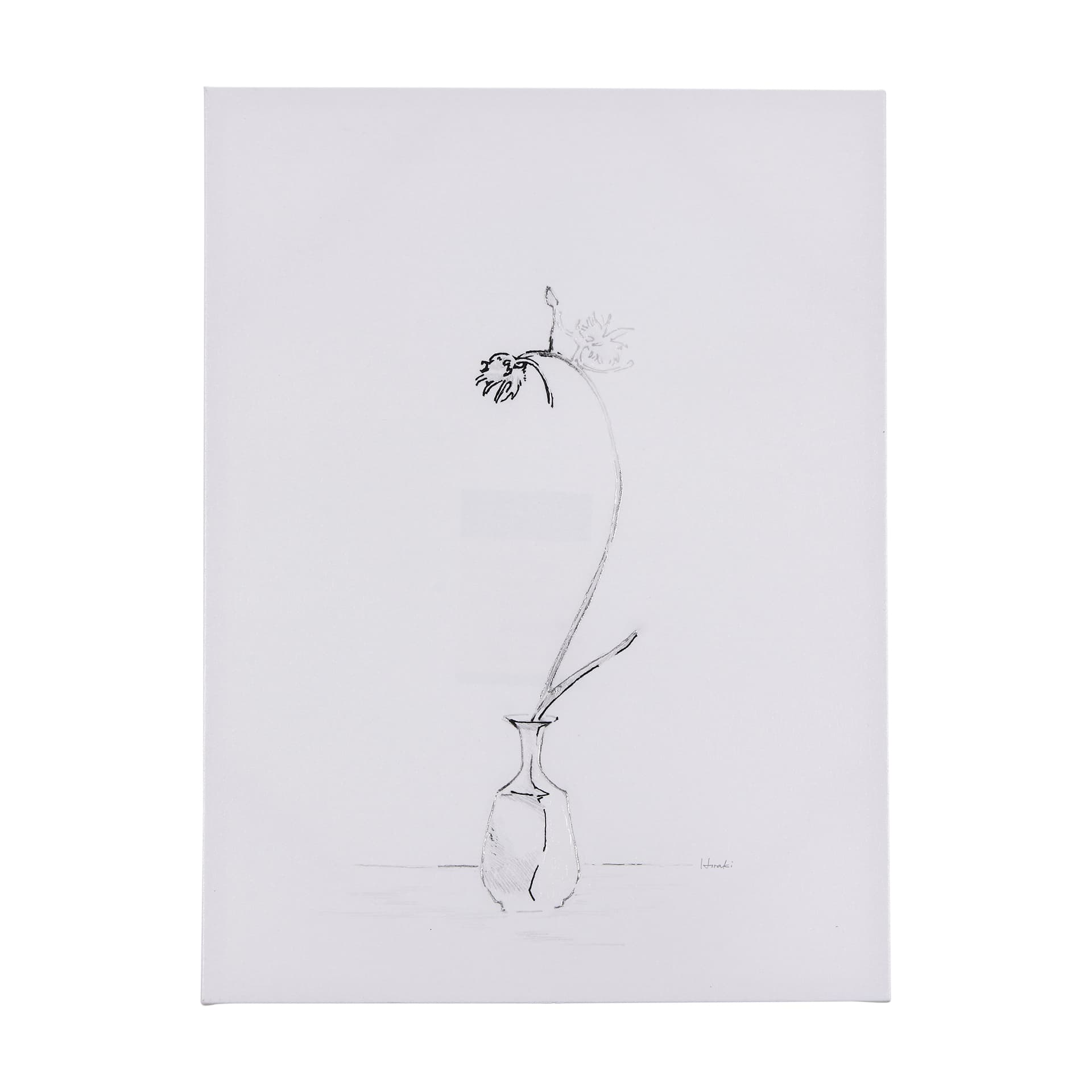 Ikebana Light II by Mercana Studio a Hand Embellished Textured Canvas — product photograph