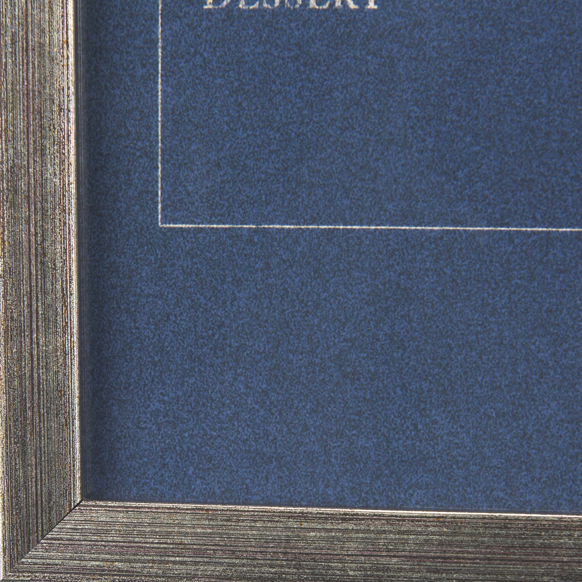 MENU II by Mercana Studio a Hand Embellished Textured Framed Art Print Matted under Glass — product photograph