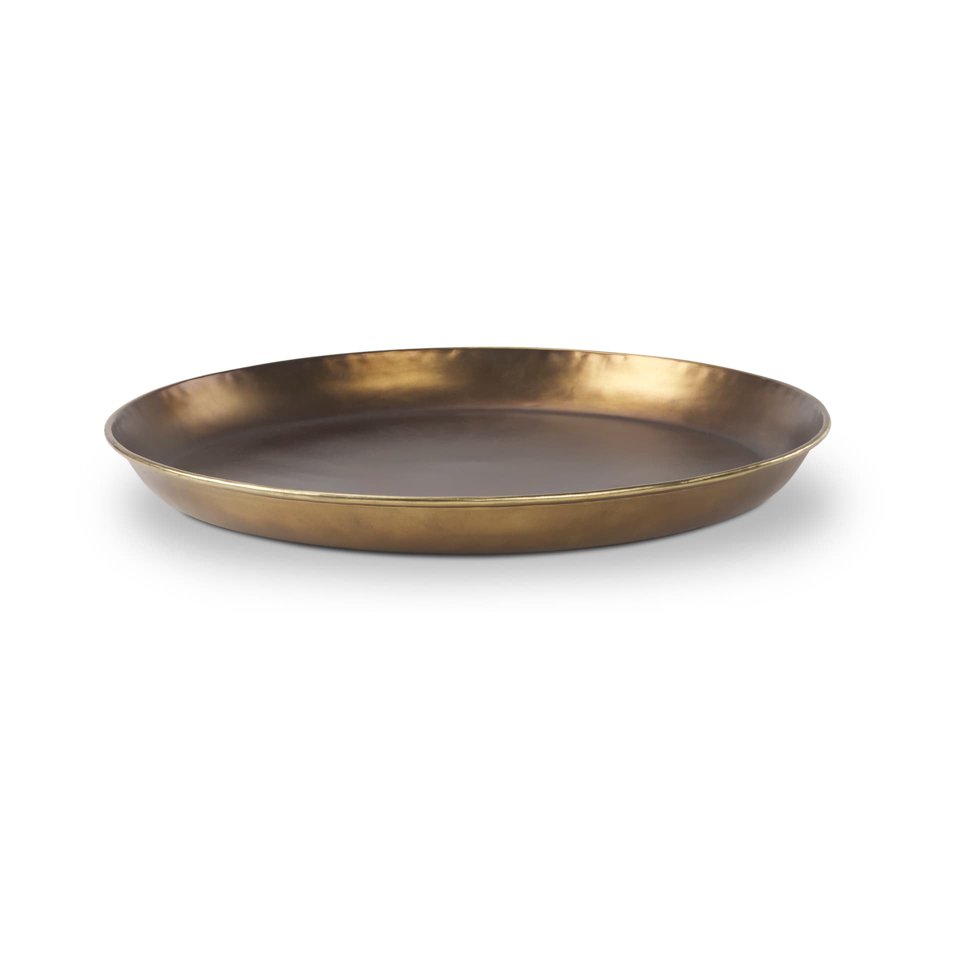 Eagan 24.0L x 24.0W x 2.0H Brass Aluminium Tray Large — product photograph
