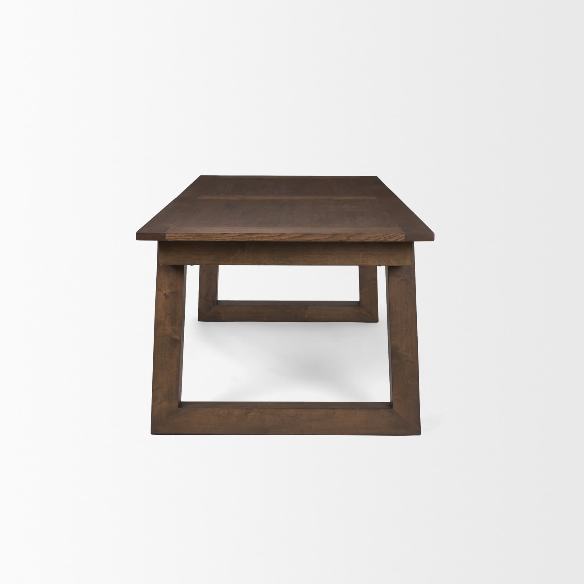 Takota 106.3"L x 39.3"W Rectangular Extendable Dining Table | Modern | Dark Brown Wood | Seats 8 — product photograph