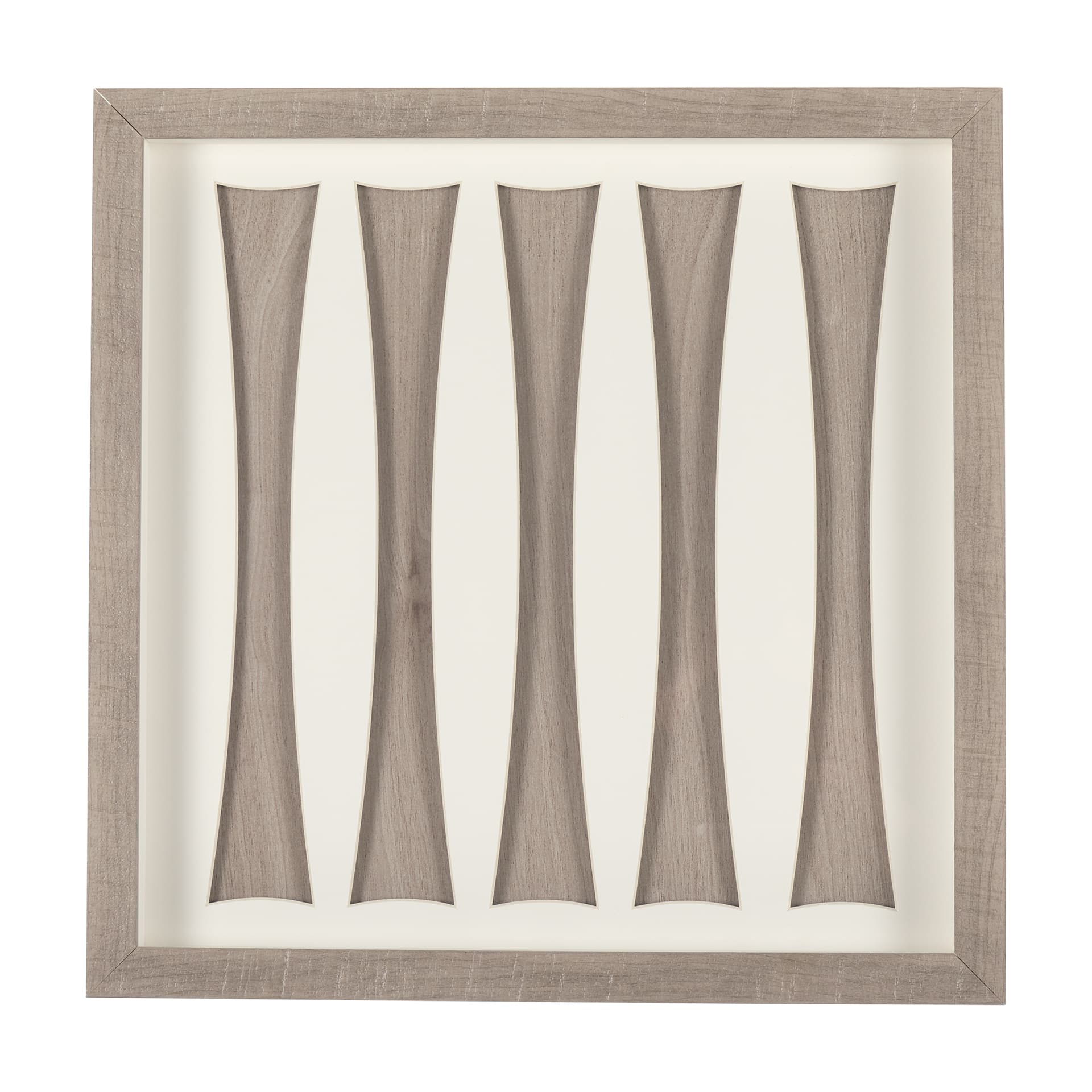 Wood Grain Silhouette III by Studio M a Framed Art Print Matted under Glass — product photograph