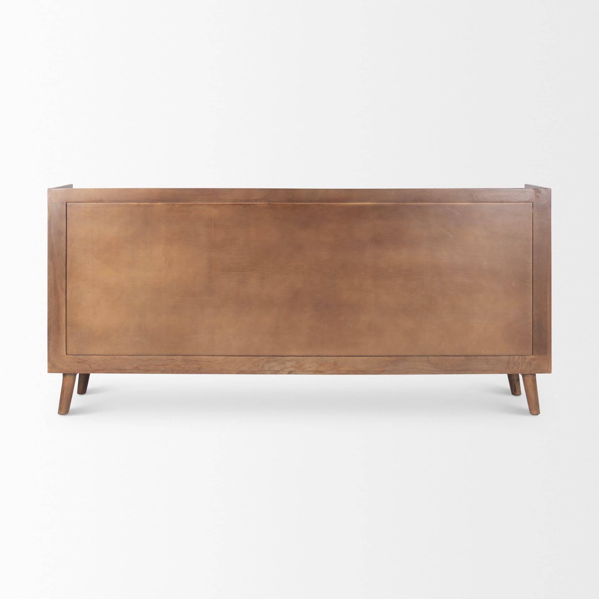 Lillie Medium Brown Wood 4 Door Tray Top Sideboard — product photograph