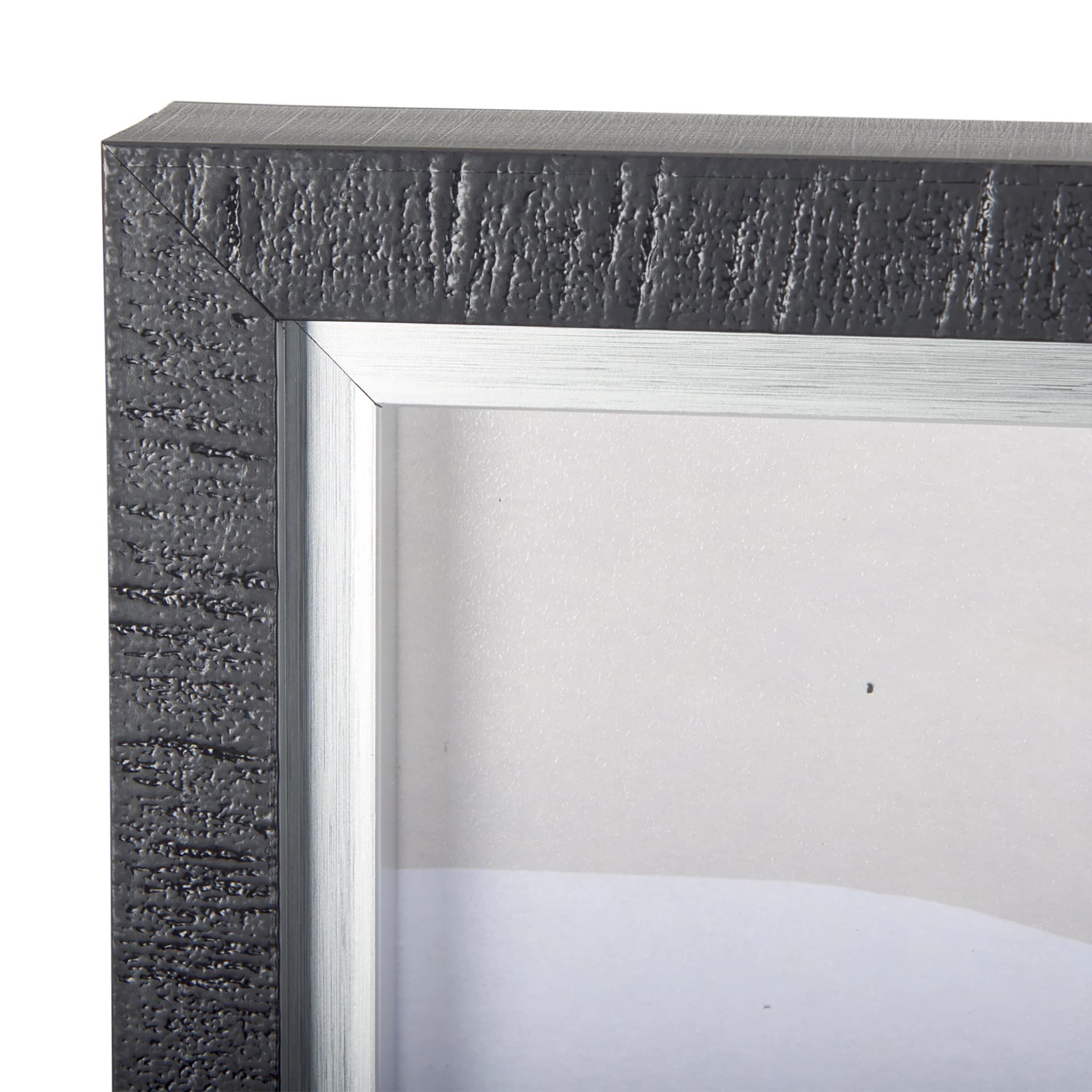 Neutral Shapes II by Mercana Studio a Hand Embellished Textured Framed Art Print Matted under Glass — product photograph