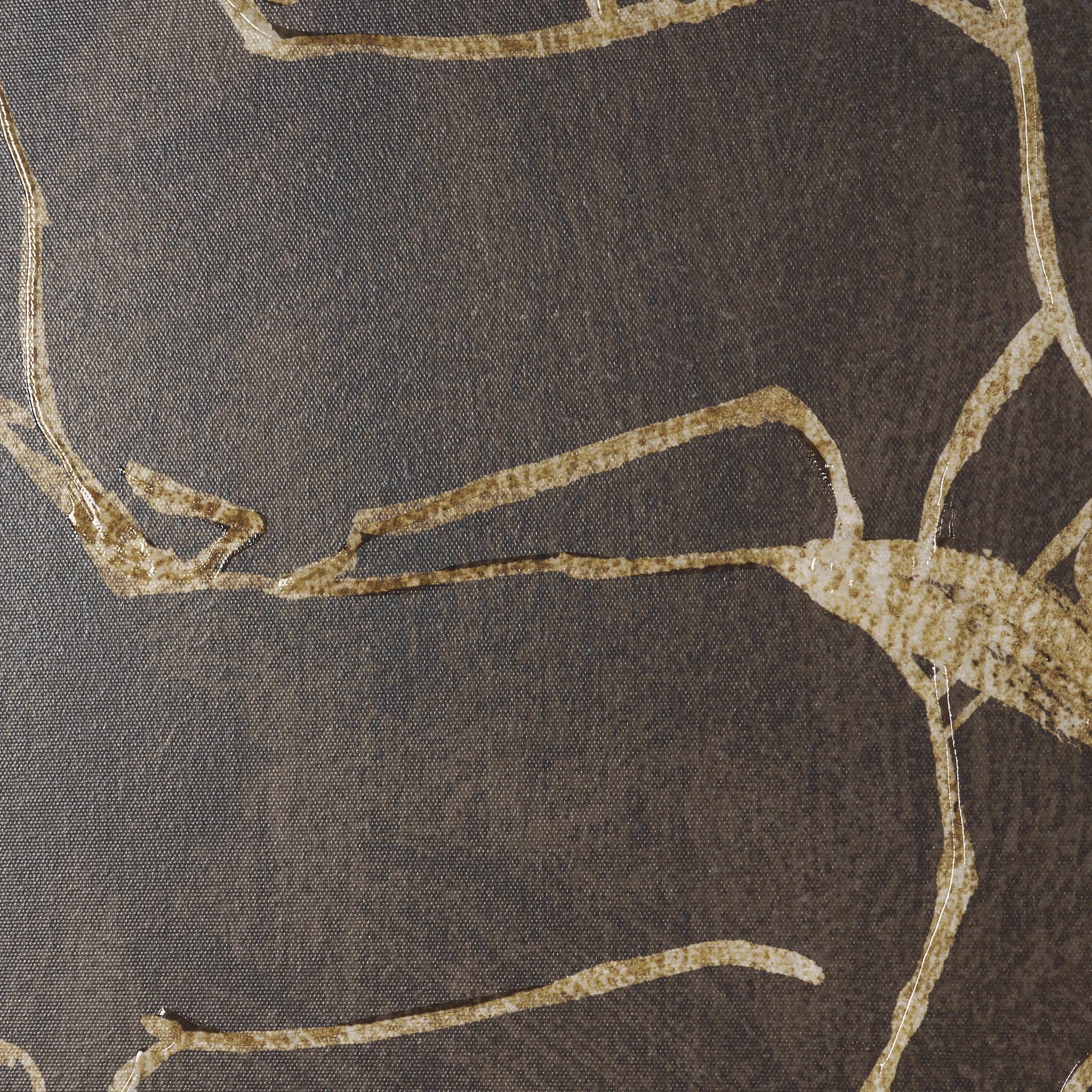 Flaxen Chestnut by Mercana Studio Hand-Embellished Textured Framed Canvas Artwork — product photograph