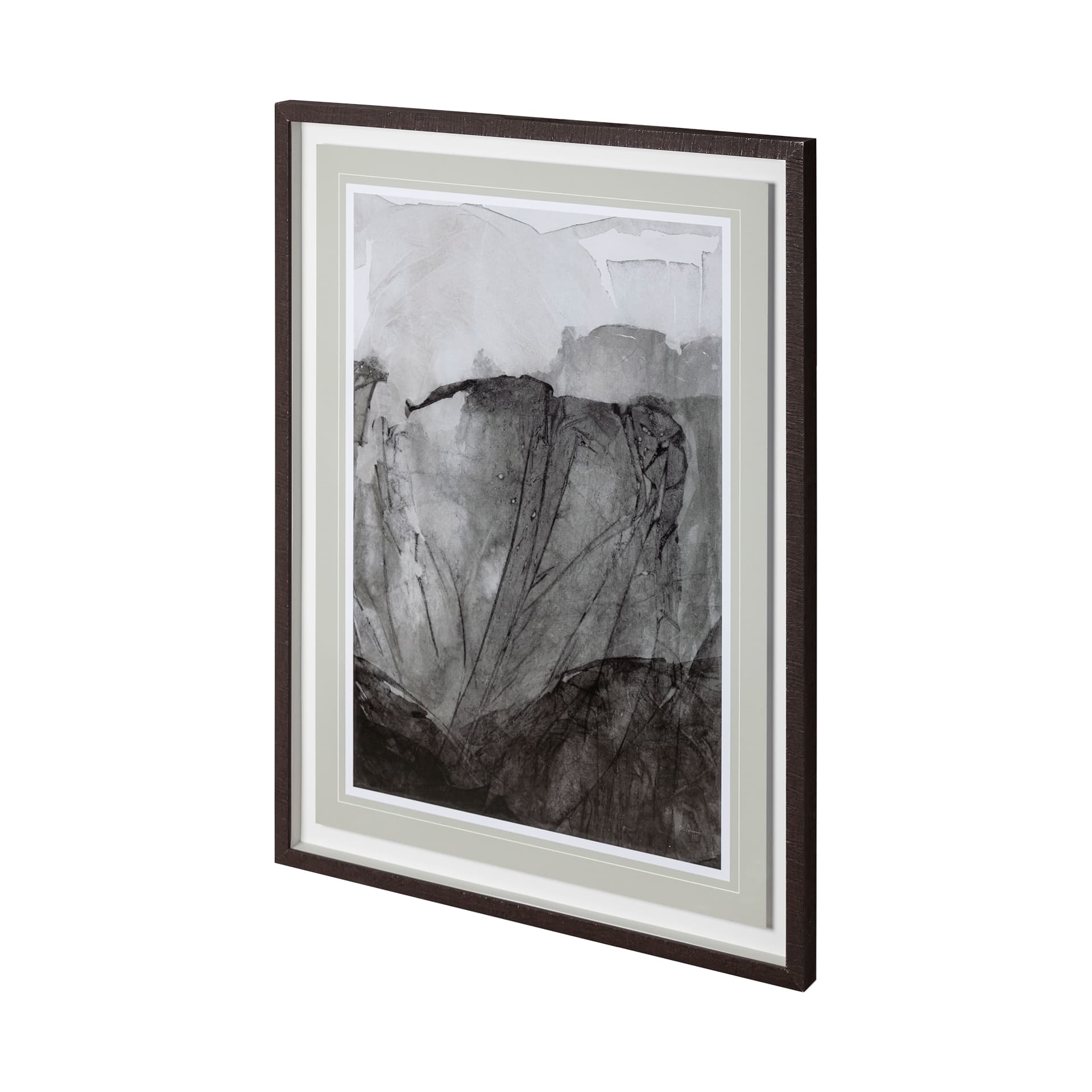 Rising Ridge II by Mercana Studio a Hand Embellished Textured Framed Art Print Matted under Glass — product photograph