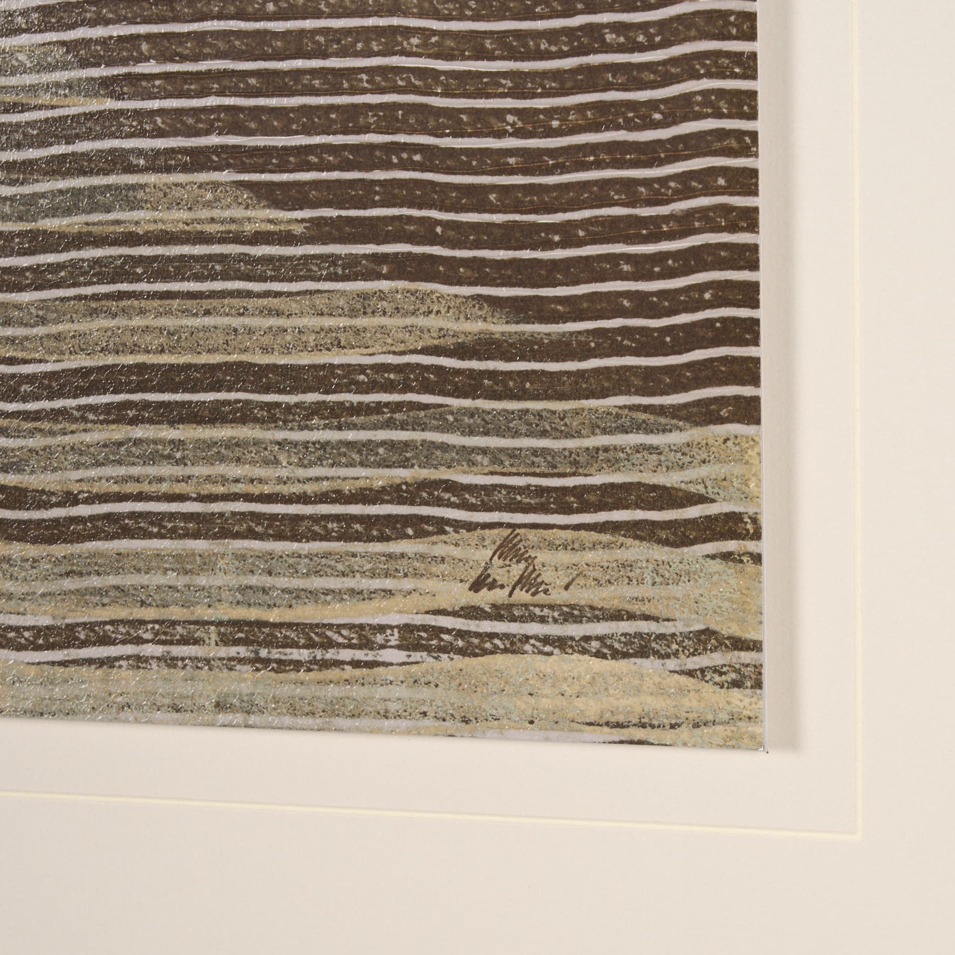 Solar Wind III by Mercana Studio a Hand Embellished Textured Framed Art Print Matted under Glass — product photograph