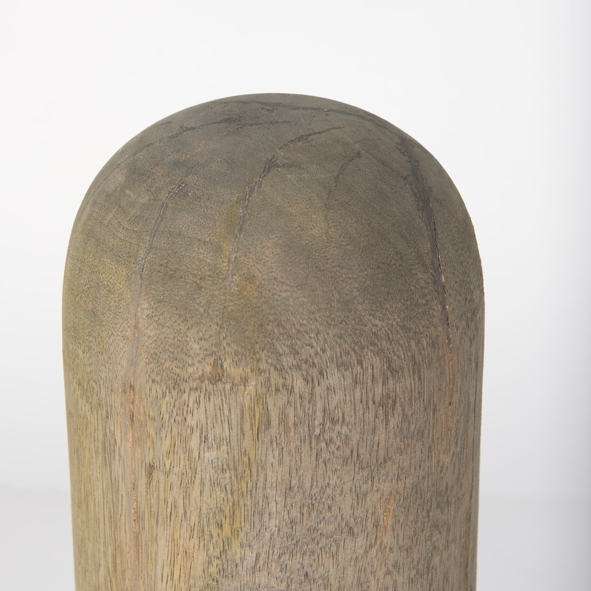 Knox Large Gray-Wash Wood Decorative Object — product photograph