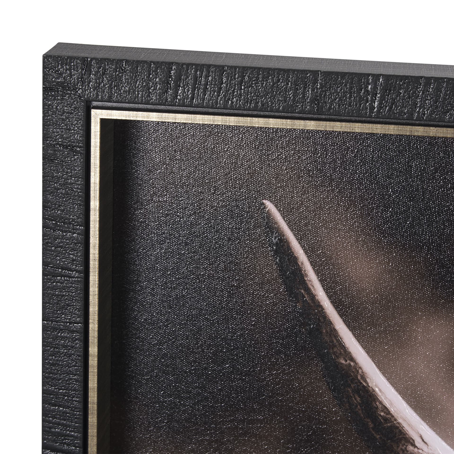 Highland Stare by Chad Mackay a Hand Embellished Textured Framed Photo Art Print — product photograph