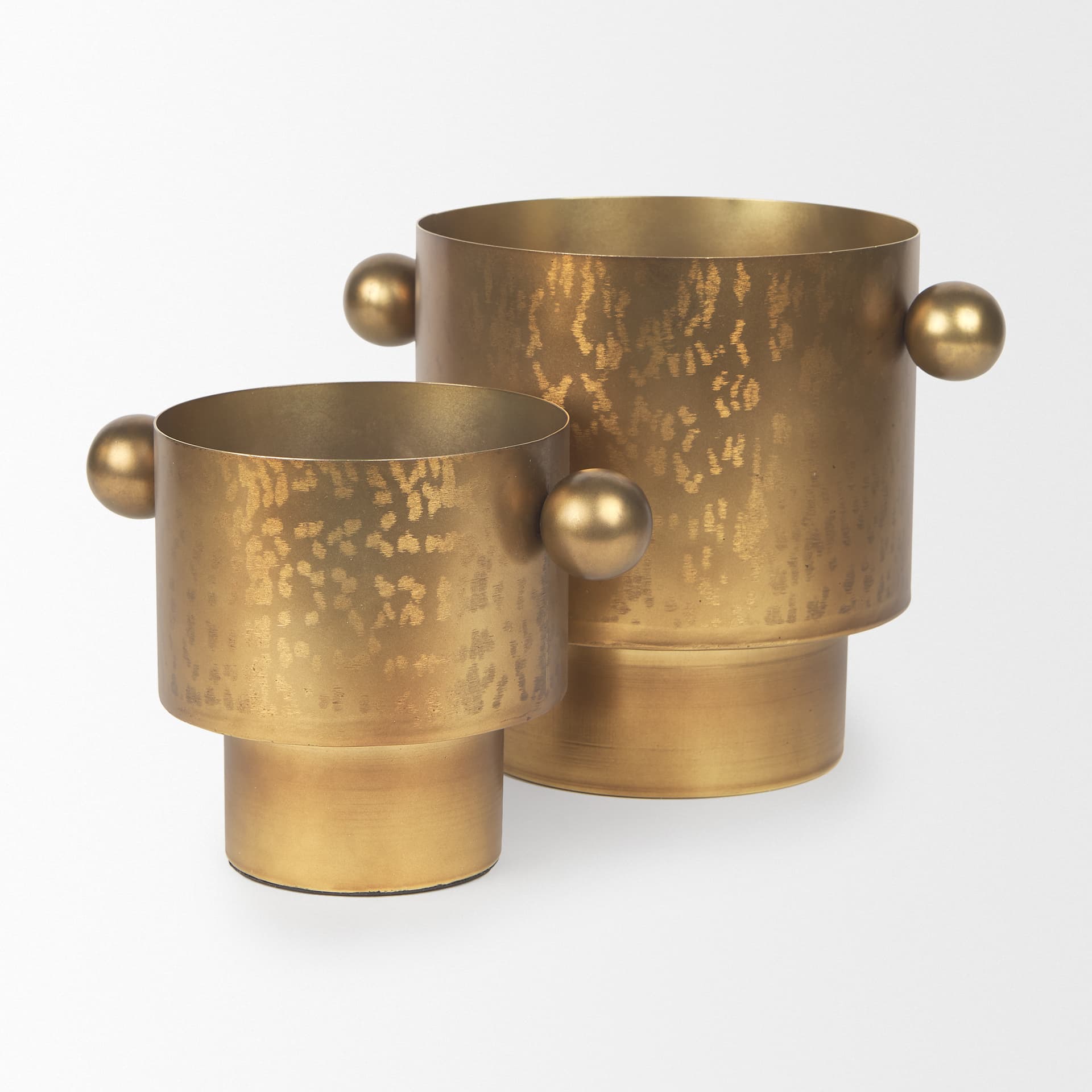 Juno 8.5H Large Gold Iron Vase — product photograph