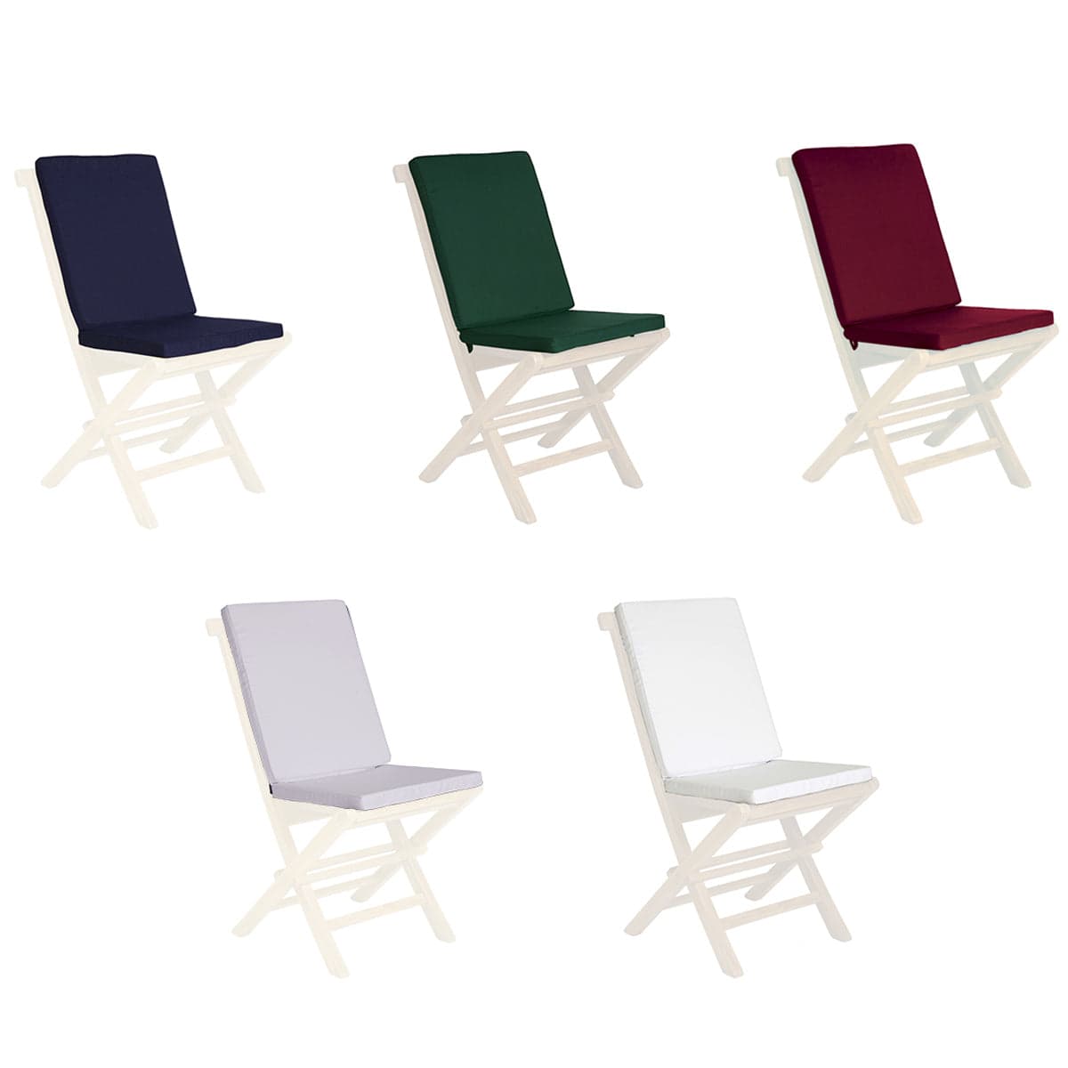 Hinged Chair Red Cushions TC19-2-R — product photograph