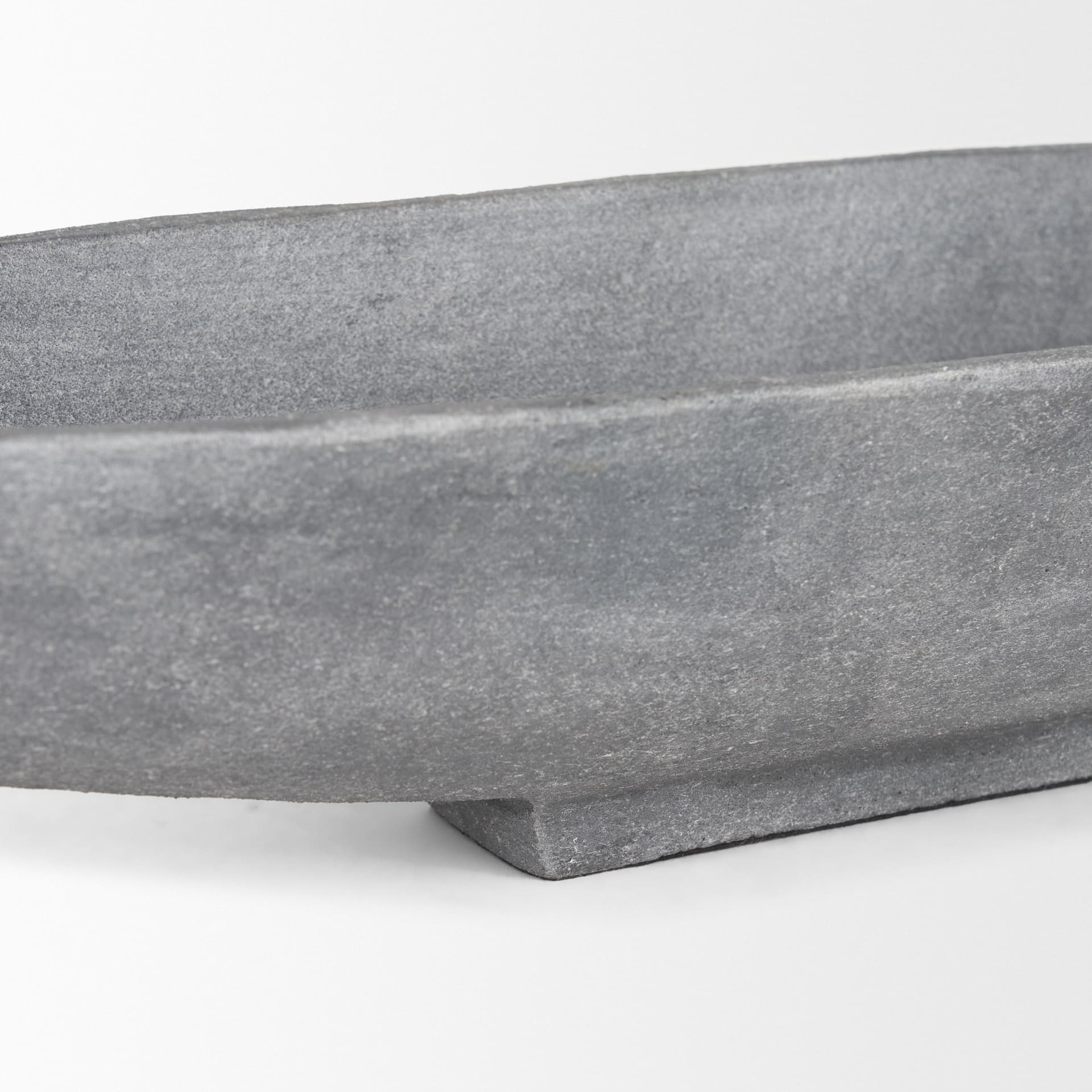 Piero Large Concrete Finished Metal Decorative Bowl — product photograph