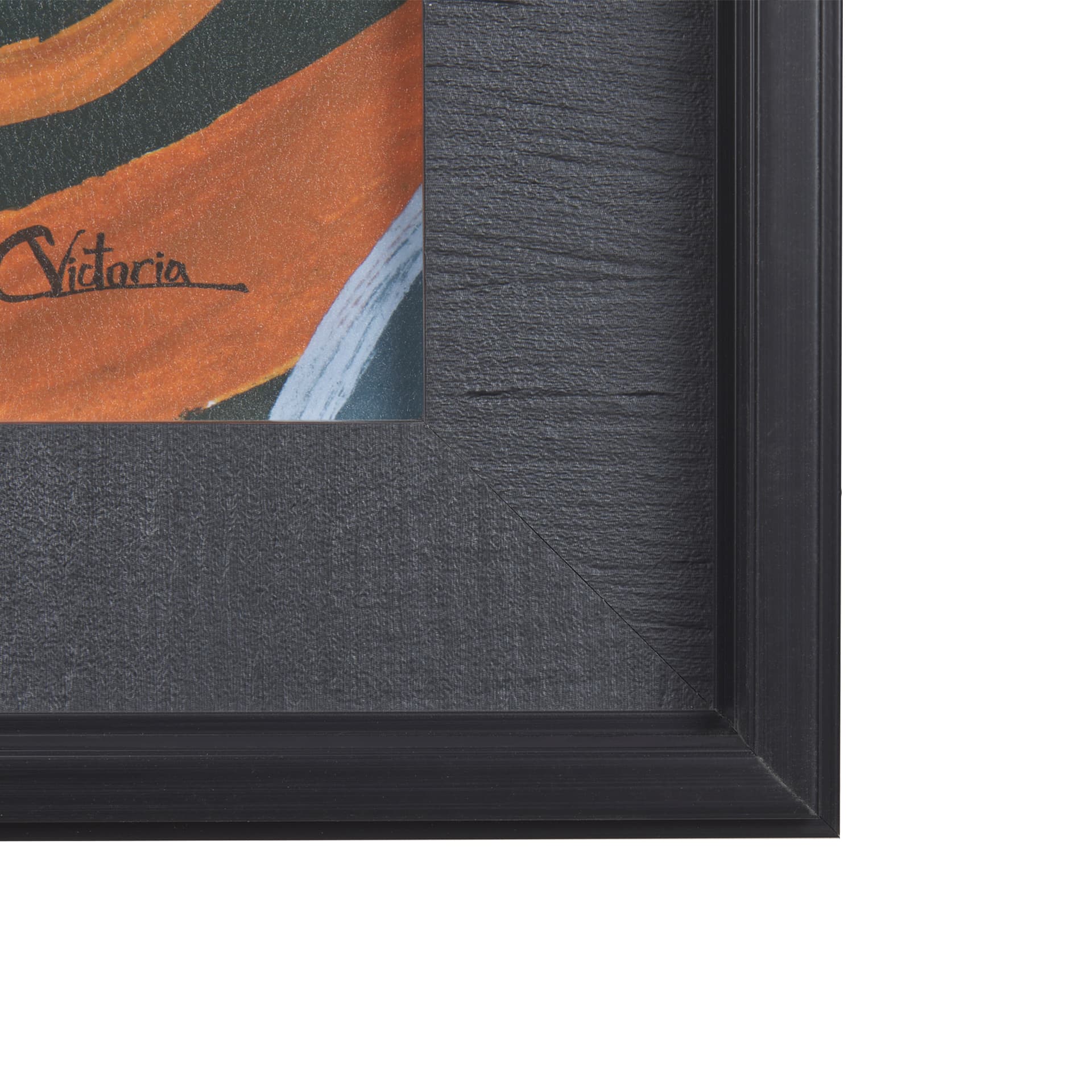 Sea bay at night II by Mercana Studio a Hand Embellished Textured Framed Art Print — product photograph