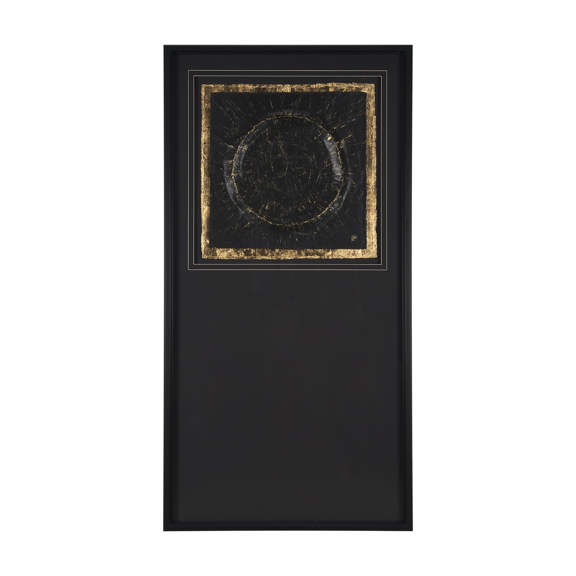 Caldera Black by Studio M a handmade Original Framed Artwork under Glass — product photograph