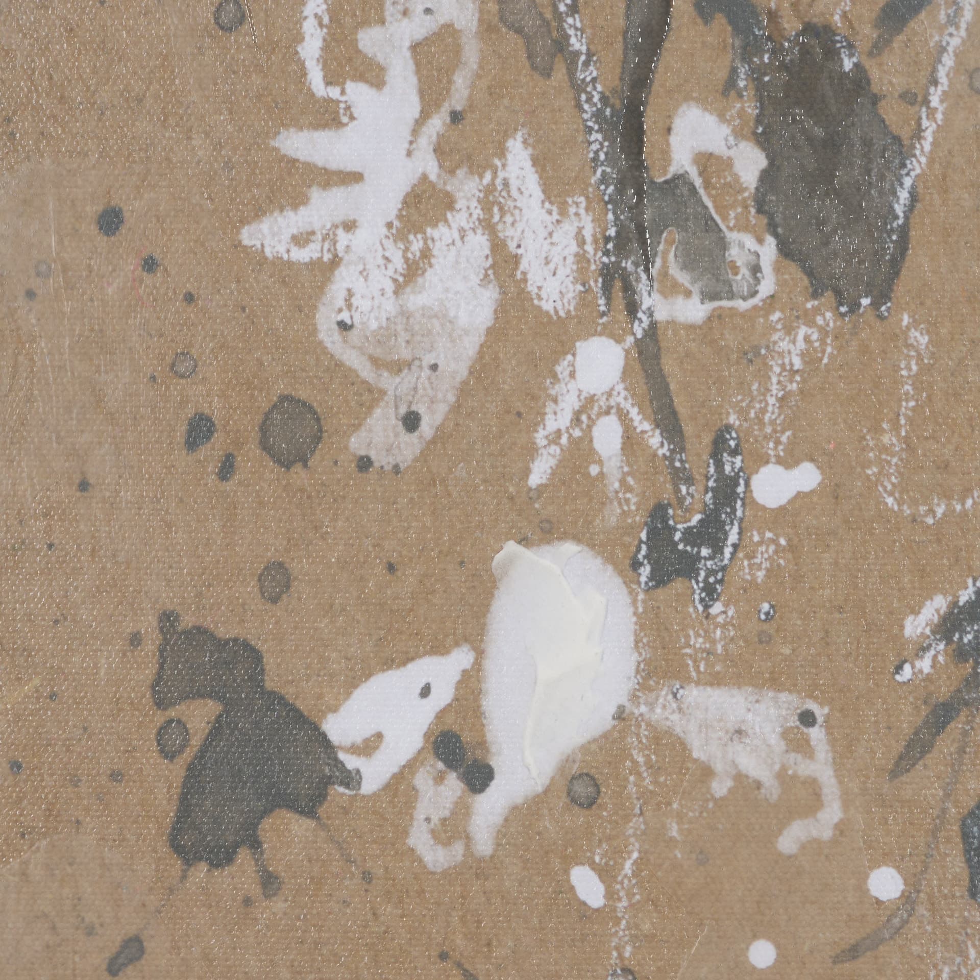 White Wisteria II by Mercana Studio Hand-Embellished Textured Framed Canvas Artwork — product photograph