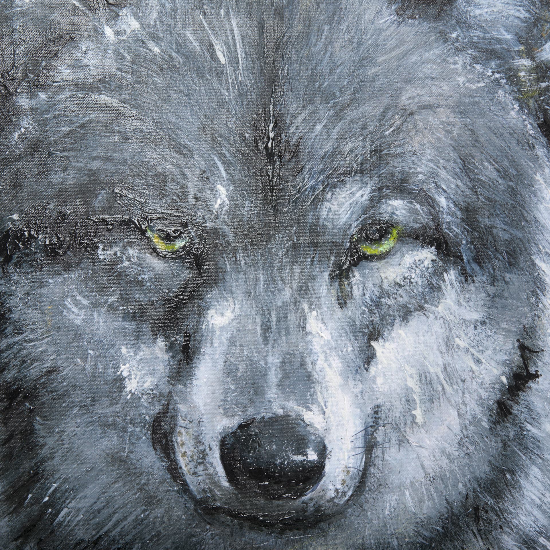 Animal Portrait II by Mercana Studio a Hand Embellished Textured Canvas — product photograph