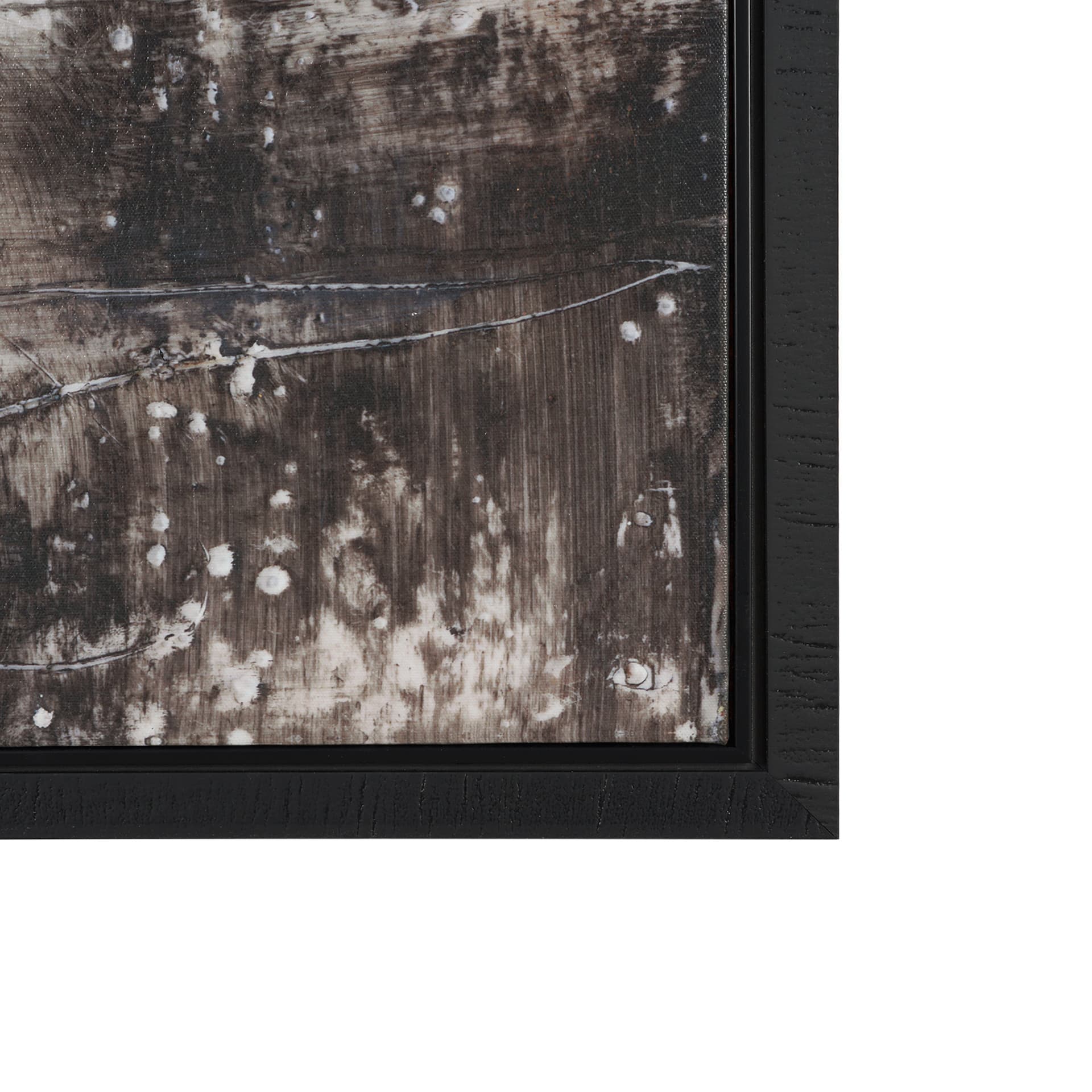 Blk Wht Bronze I by Jennifer Goldberger a Hand Embellished Textured Framed Canvas — product photograph