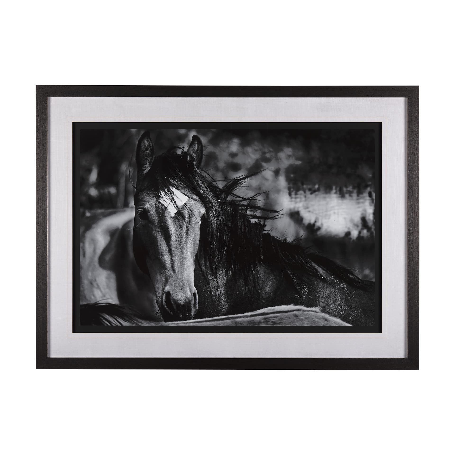 Watched Presence by Mercana Studio a Hand Embellished Textured Framed Photo Art Print Matted under G — product photograph