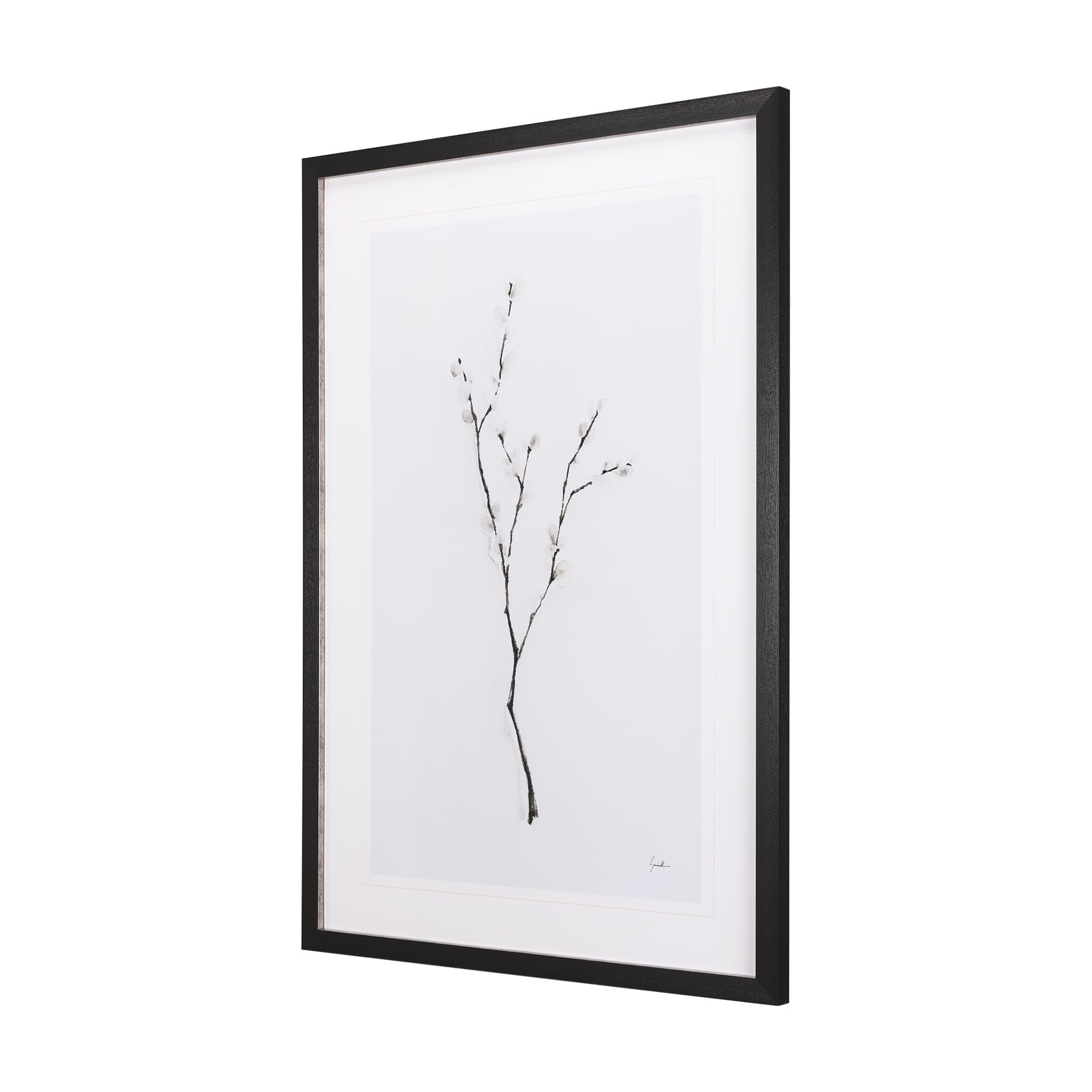 Snow Greetings I by Panpan a Framed Art Print Matted under Glass — product photograph