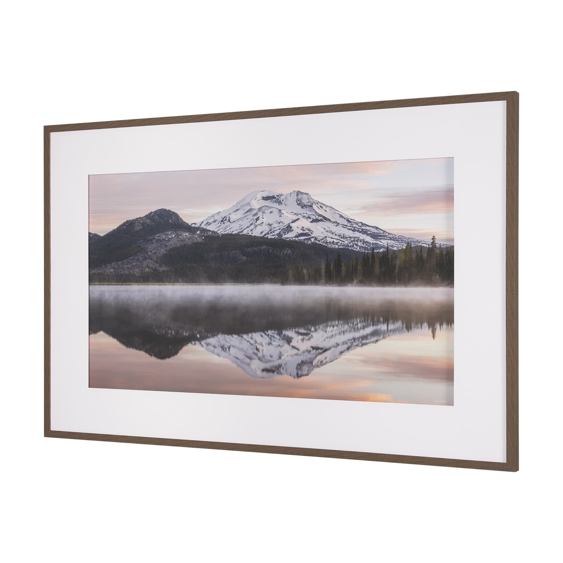 Misty Morn by Gary Blatter a Framed Photo Art Print Matted under Glass — product photograph
