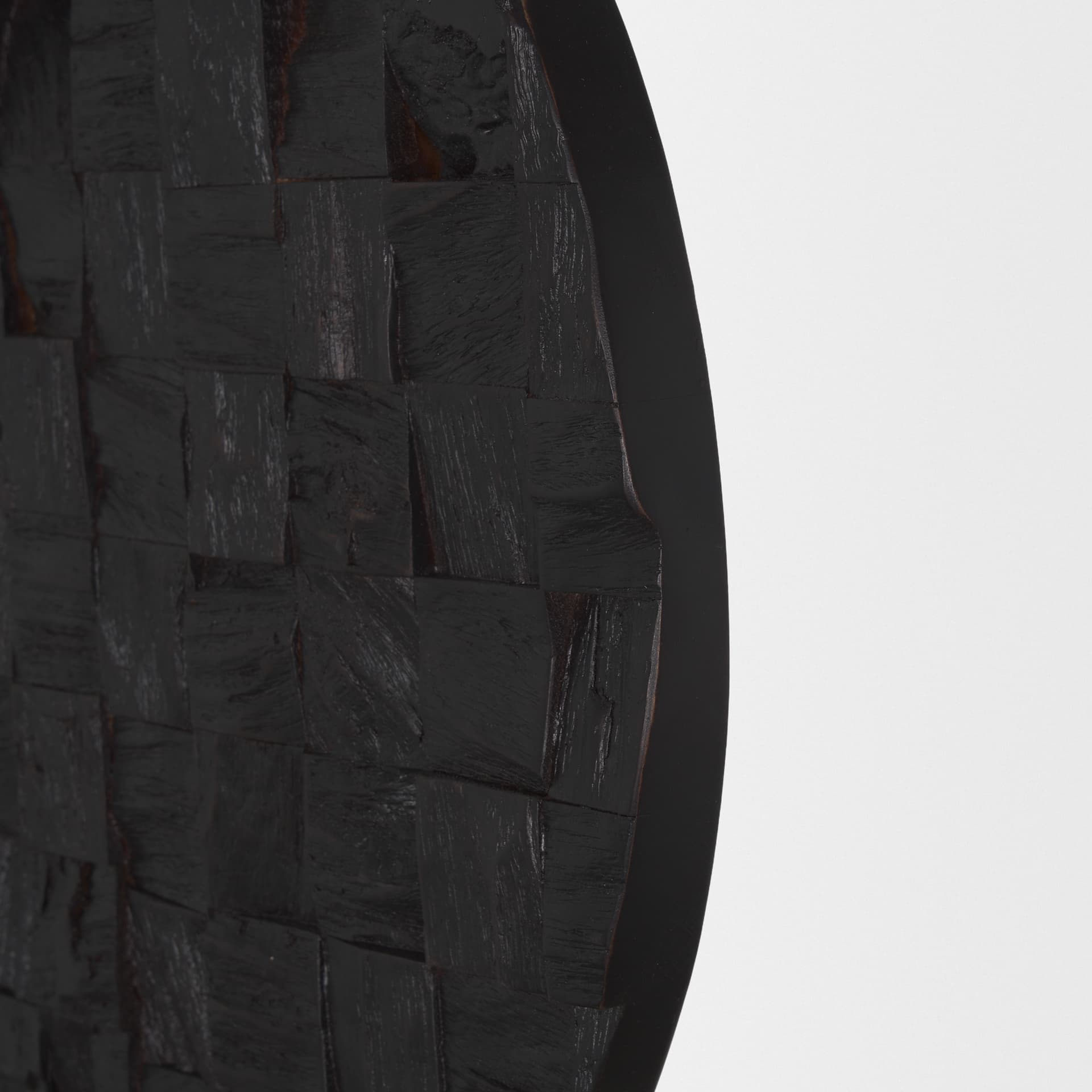Into the Abyss I Dark Brown Wood 24" Wall Decor — product photograph