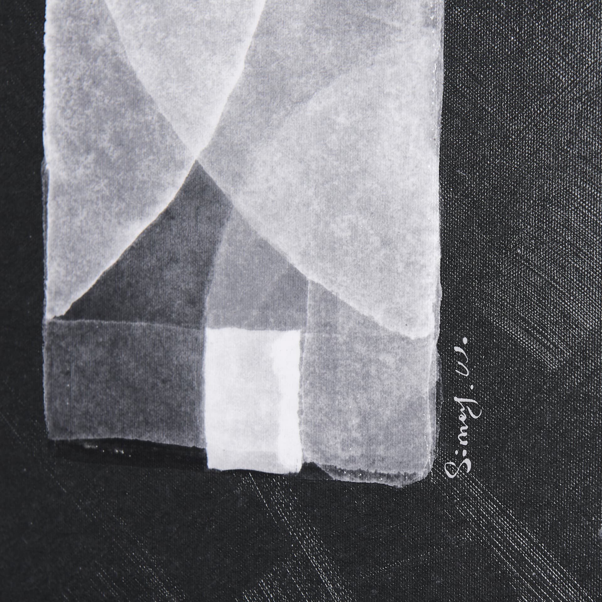 Numbers I by Mercana Studio a Hand Embellished Textured Canvas — product photograph