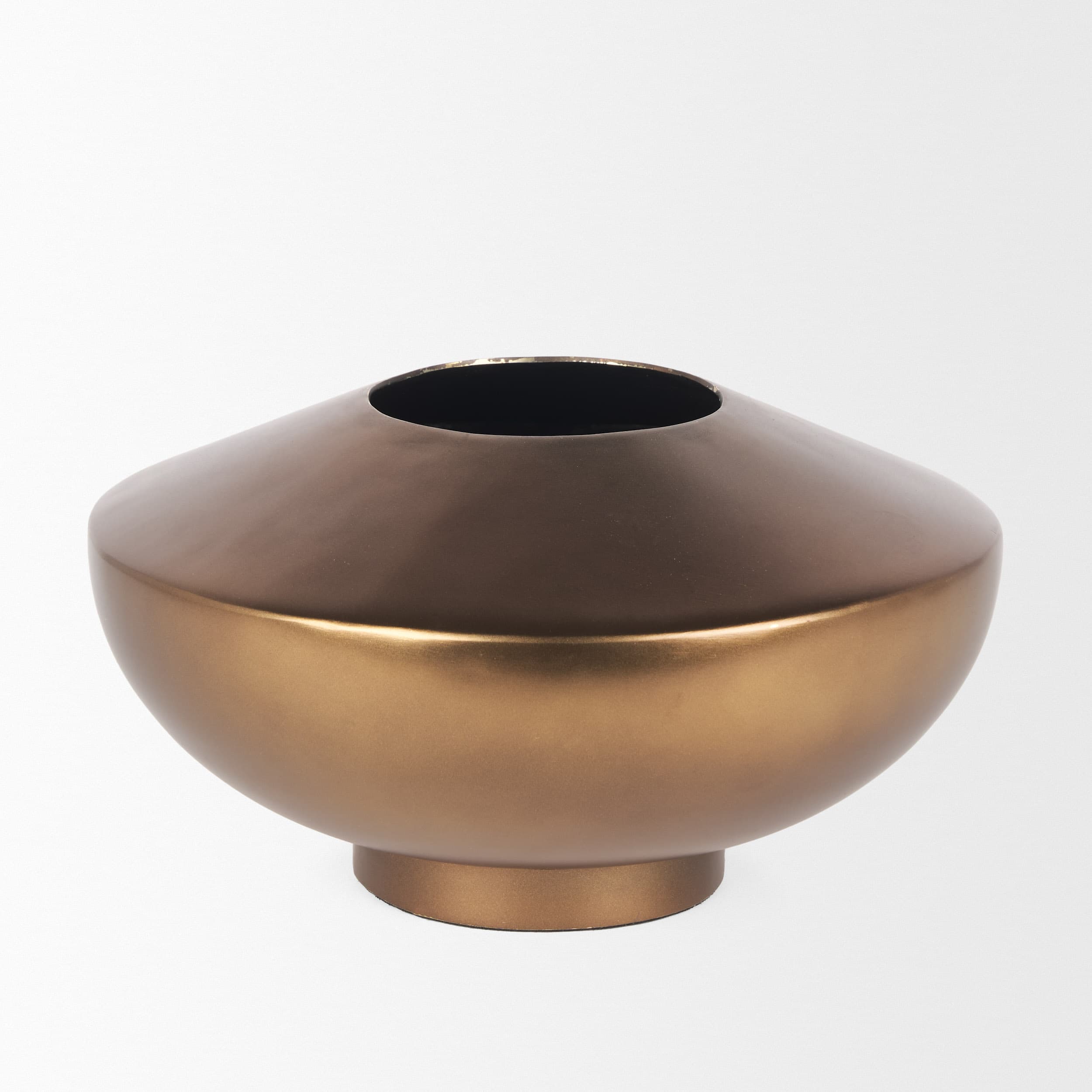 Quiana Large Gold Metal Vase — product photograph