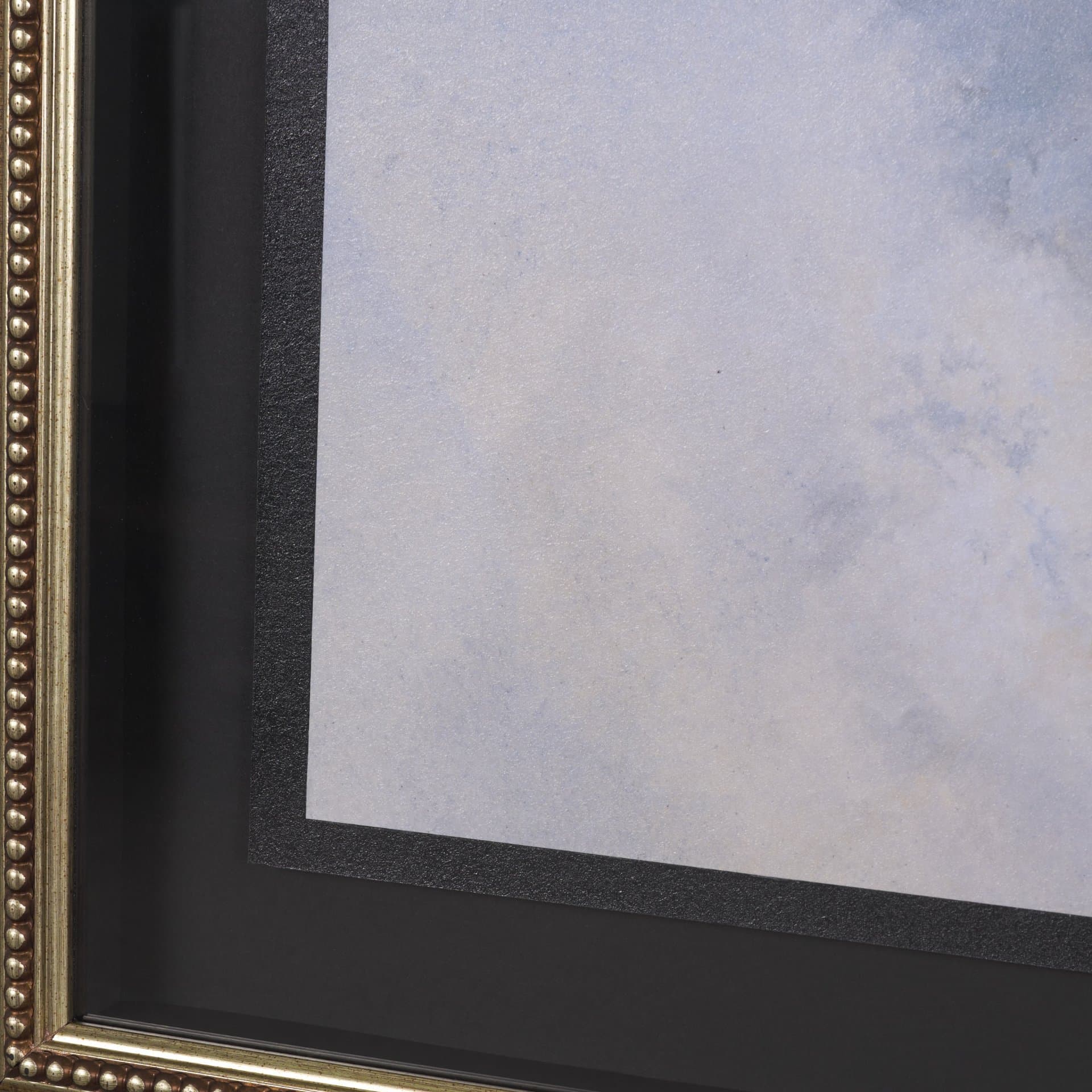 Turbulent Skies Abstract by Mercana Studio a Hand Embellished Framed Print under Glass — product photograph