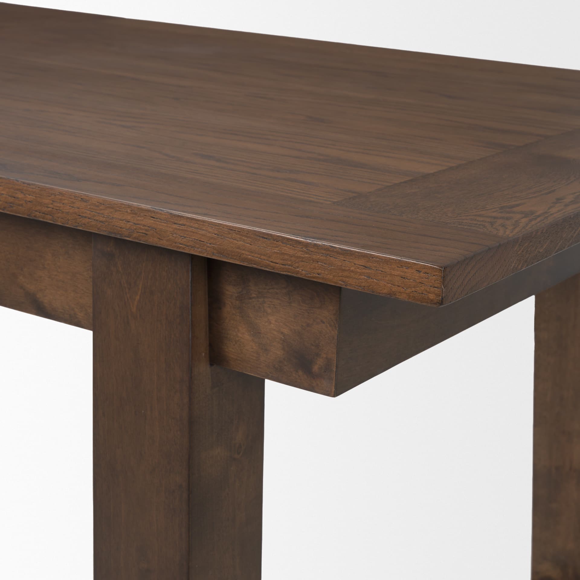 Takota 106.3"L x 39.3"W Rectangular Extendable Dining Table | Modern | Dark Brown Wood | Seats 8 — product photograph