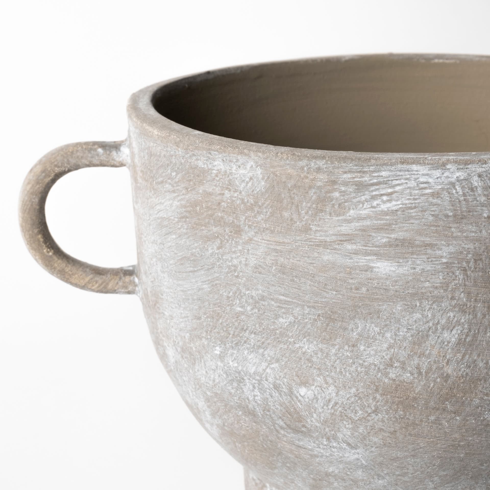 Deya Small Rustic Brown Ceramic Vase — product photograph