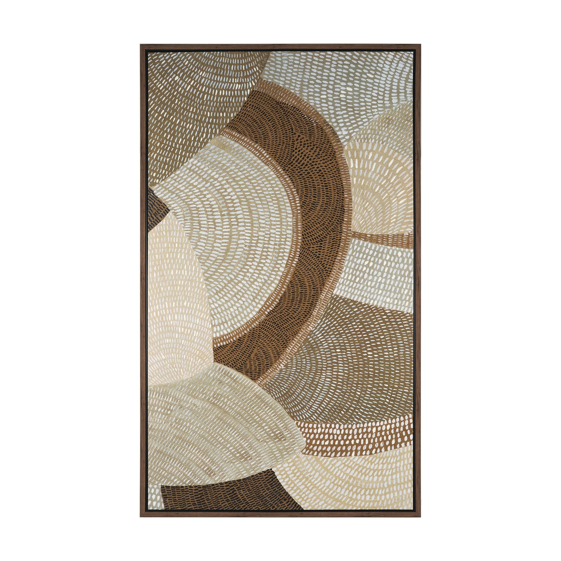 Mystic Patterns by Emma Peal Hand-Embellished Textured Framed Canvas Artwork — product photograph