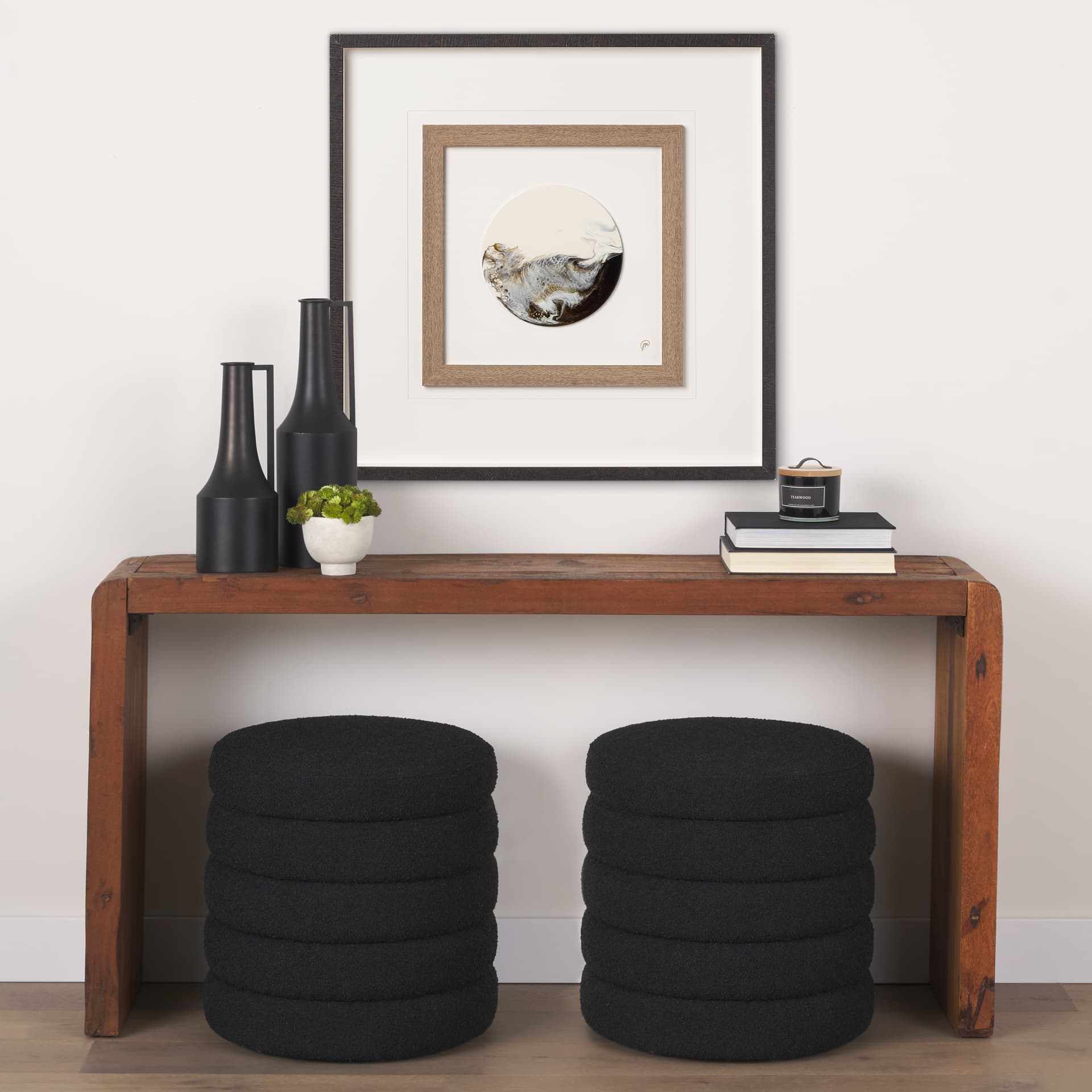 Threshold by Panpan Zhang a Framed Art Print Matted under Glass — in a styled room
