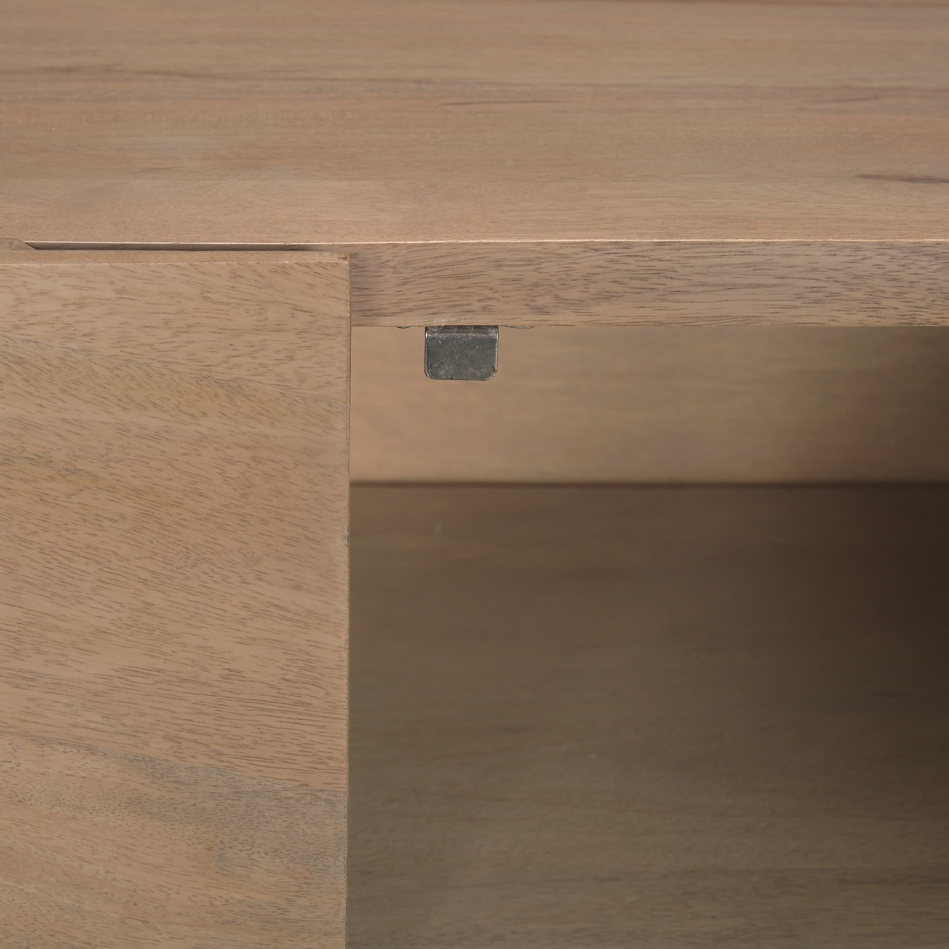 Darwin Light Brown Wooden 4 Door w/ 2 Shelves Sideboard — product photograph