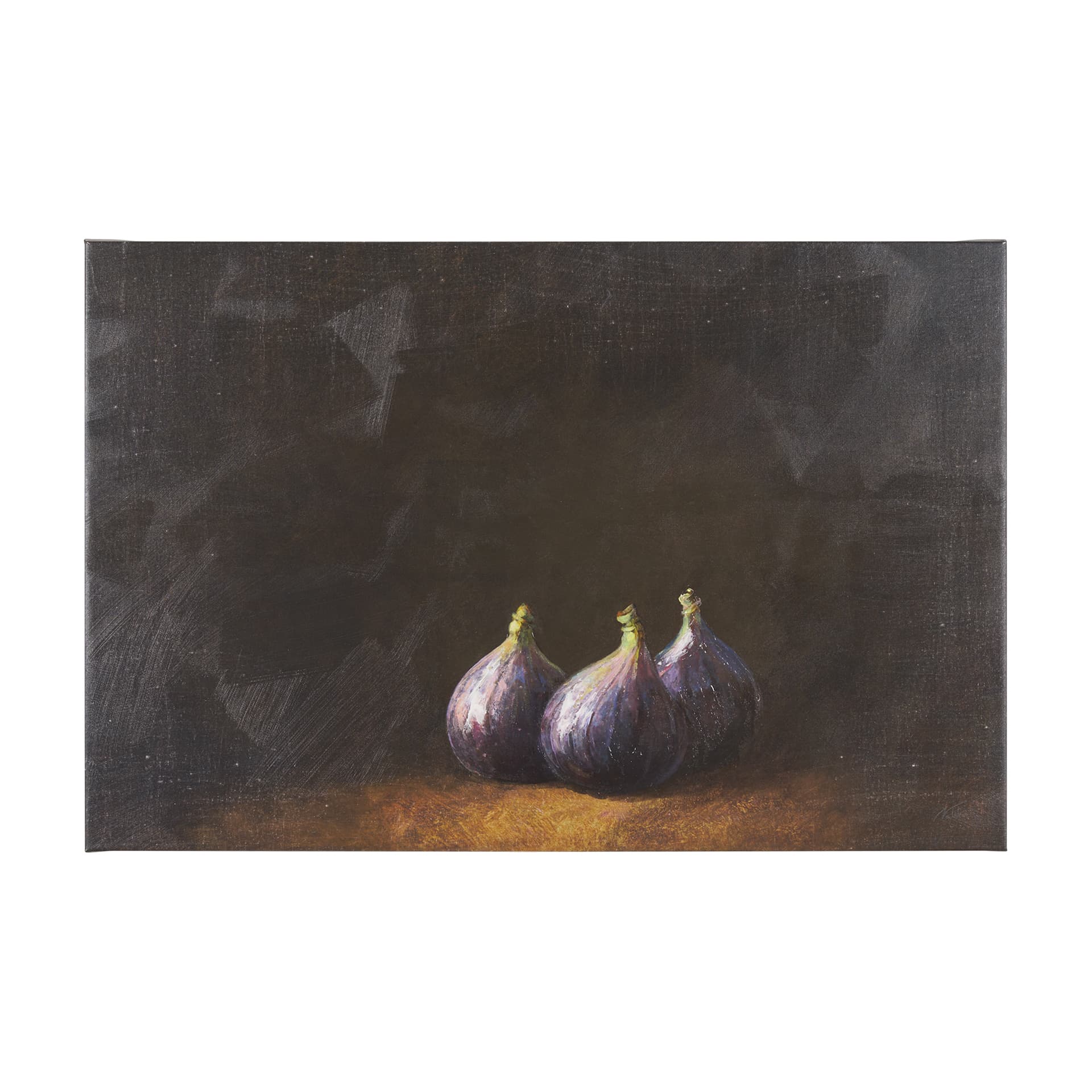 Lonely Figs by Mercana Studio a Hand Embellished Textured Canvas — product photograph