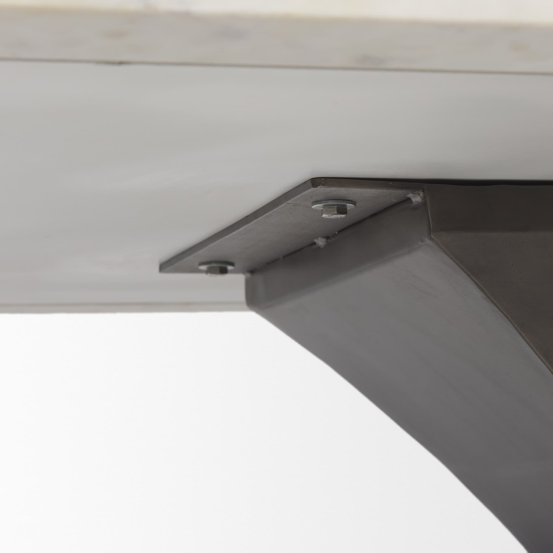 Maxton 79"L x 39"W Rectangular Pedestal Dining Table | White Marble & Gunmetal Metal | Seats 8 — product photograph