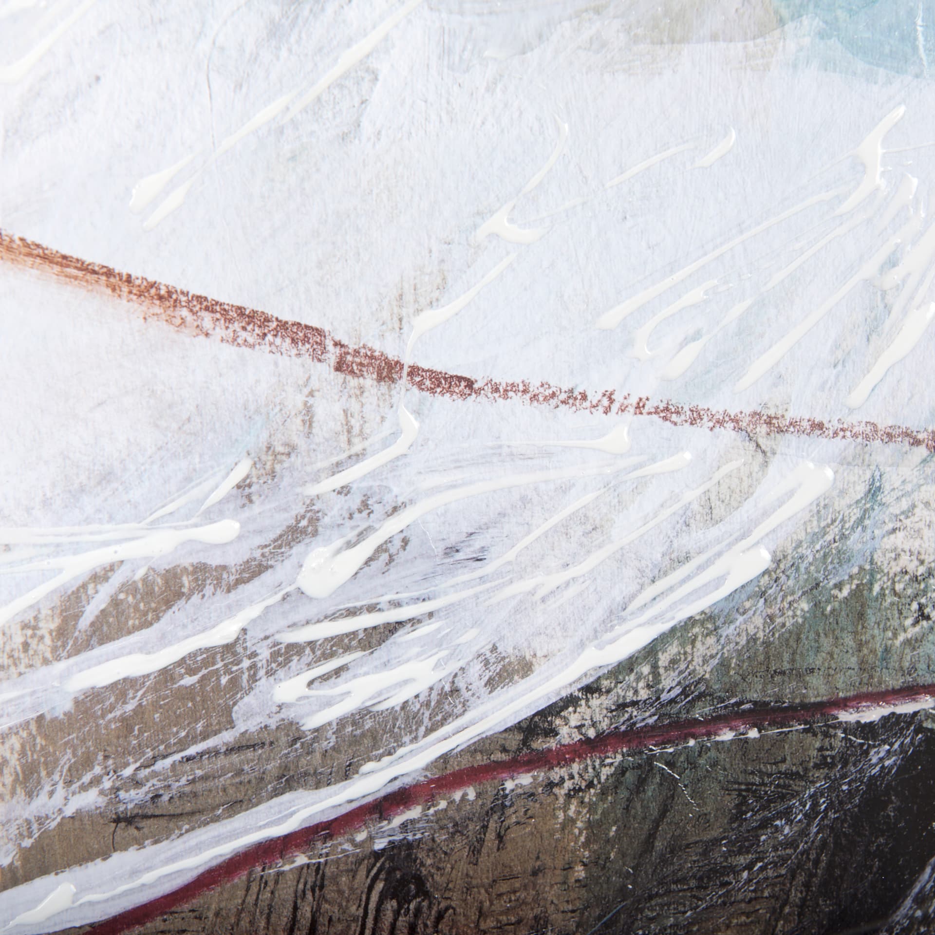In The Middle I by Natasha Barnes a Hand Embellished Textured Framed Art Print Matted under Glass — product photograph