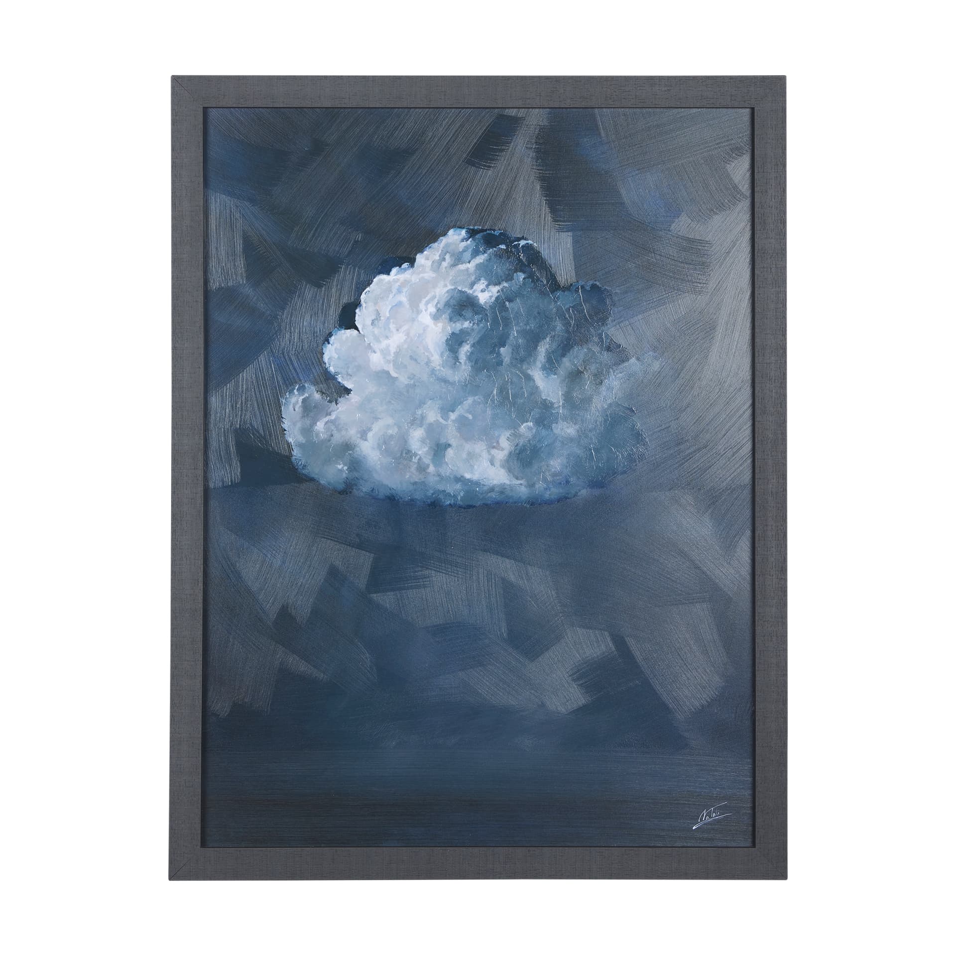 Night cloud I by Mercana Studio a Hand Embellished Textured Framed Art Print — product photograph