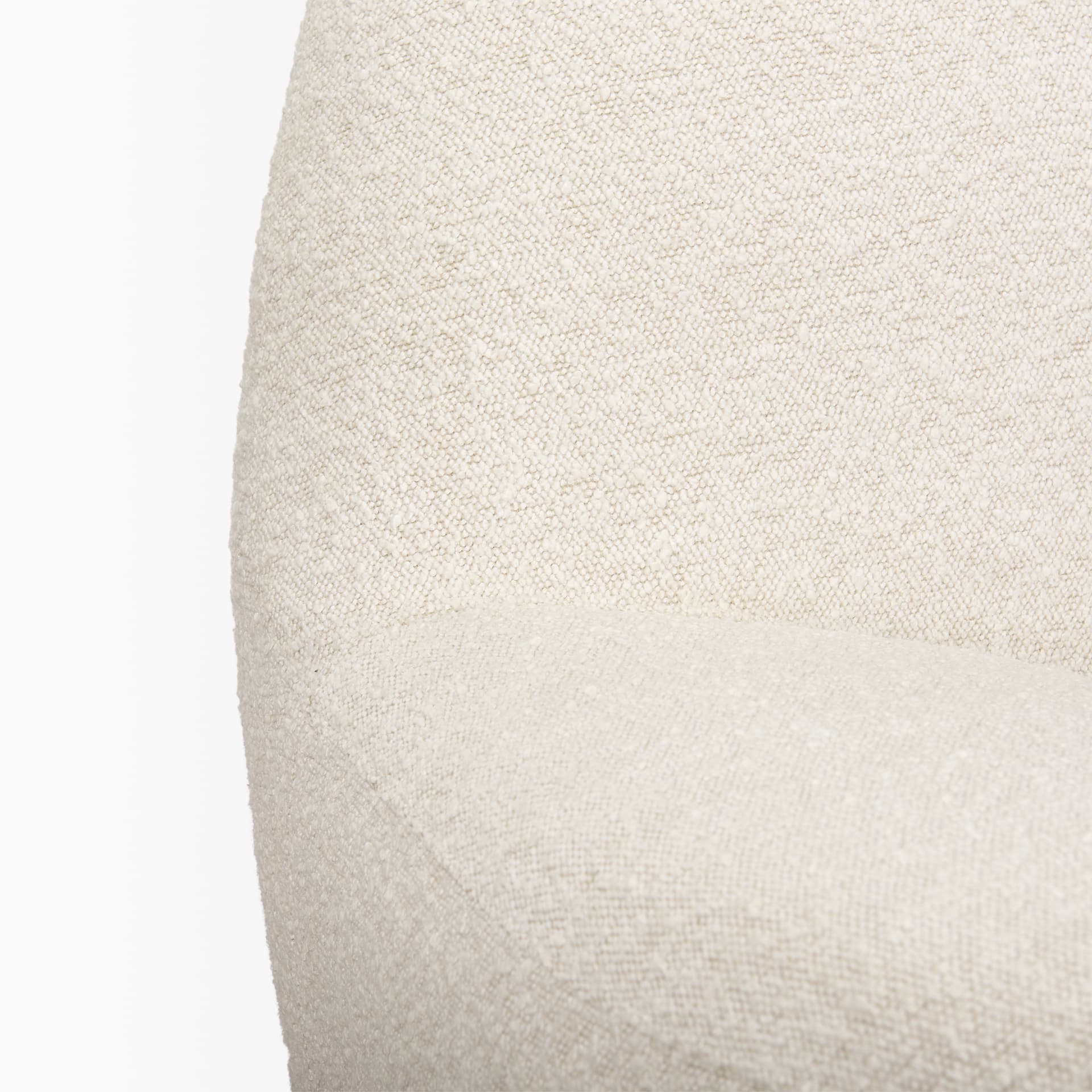 Beverly Cream Boucle Accent Chair — product photograph
