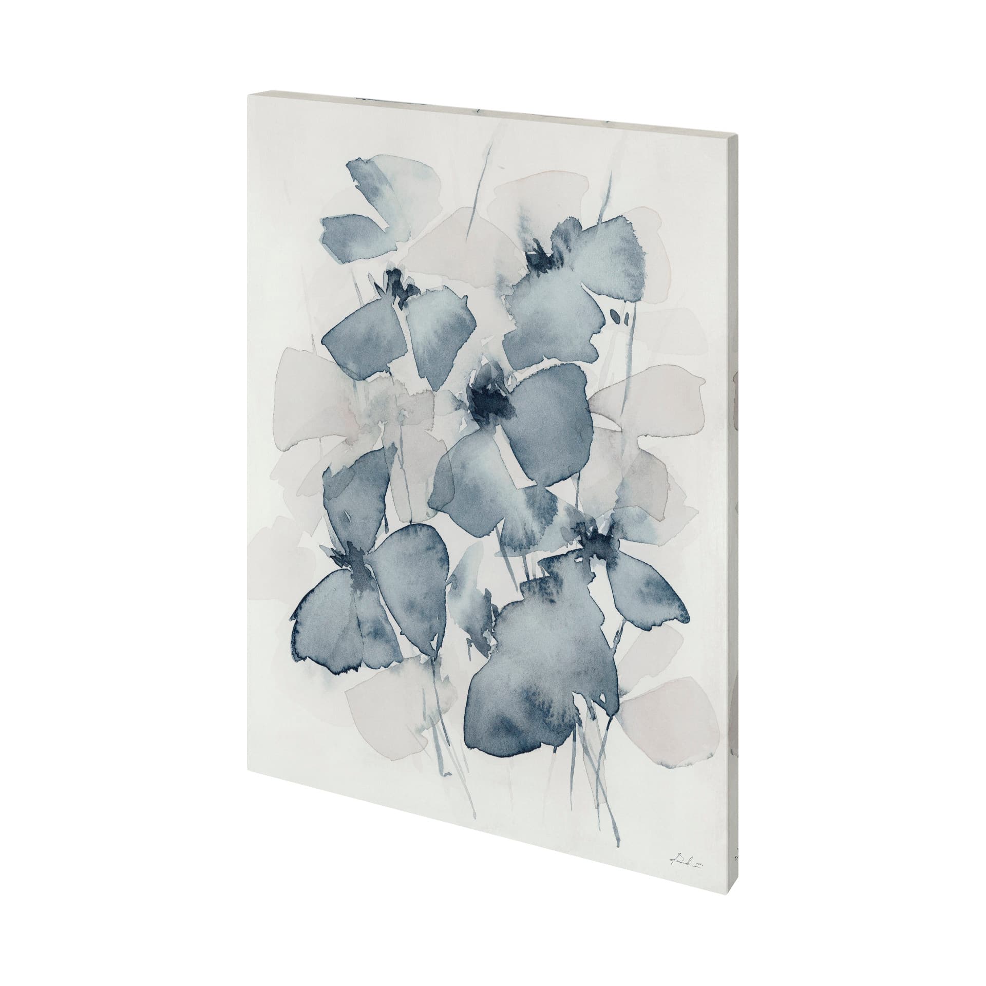 Aubretia I by Mercana Studio a Hand Embellished Textured Canvas — product photograph