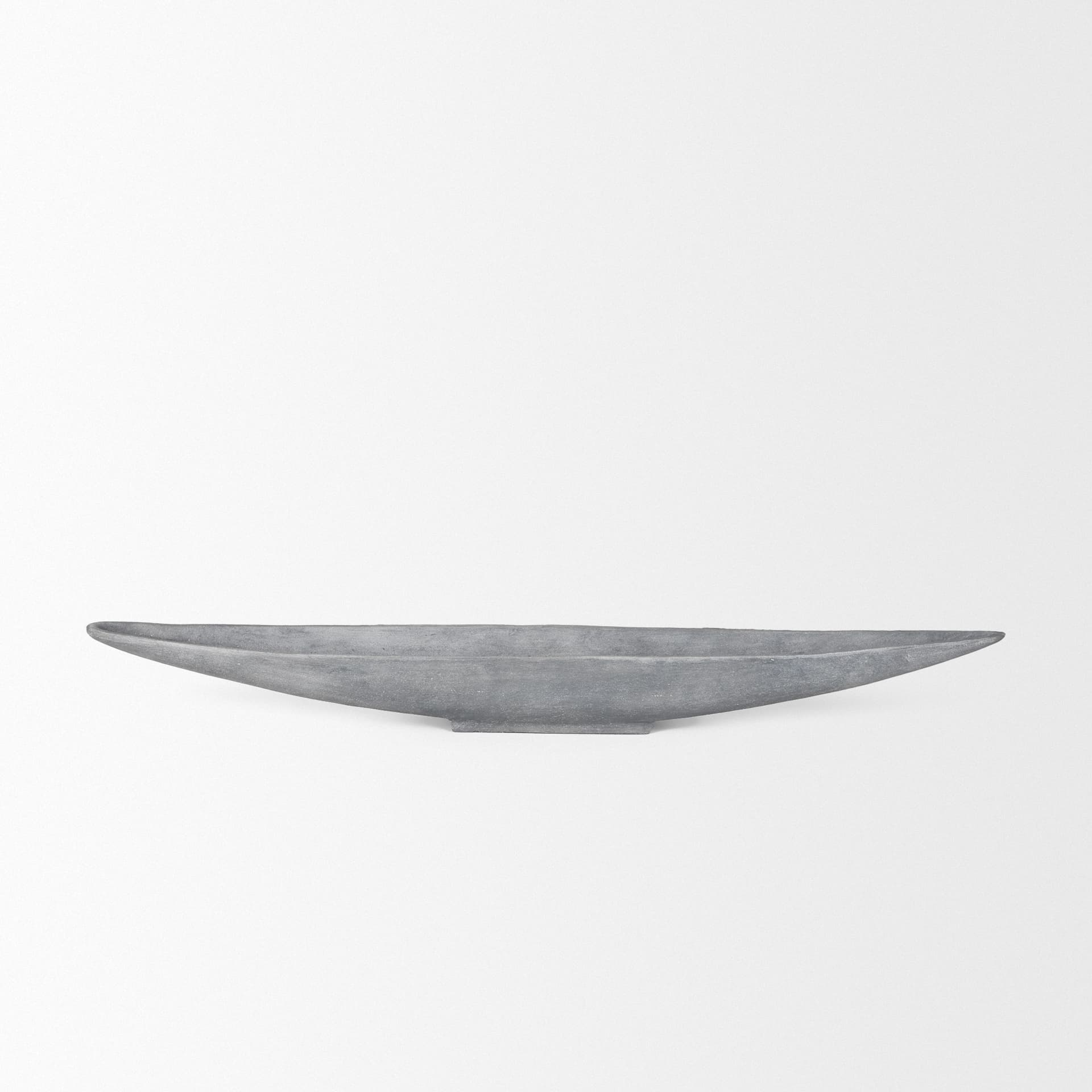 Piero Large Concrete Finished Metal Decorative Bowl — product photograph