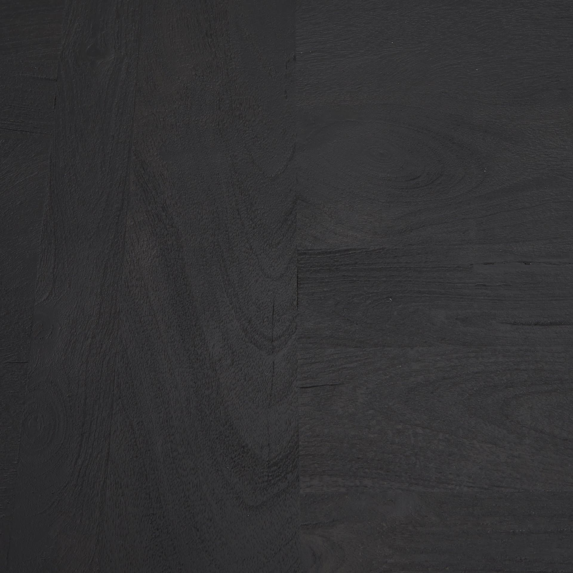 Rialto Two-Toned Black and Brown Wood Angular Leg Console Table — product photograph