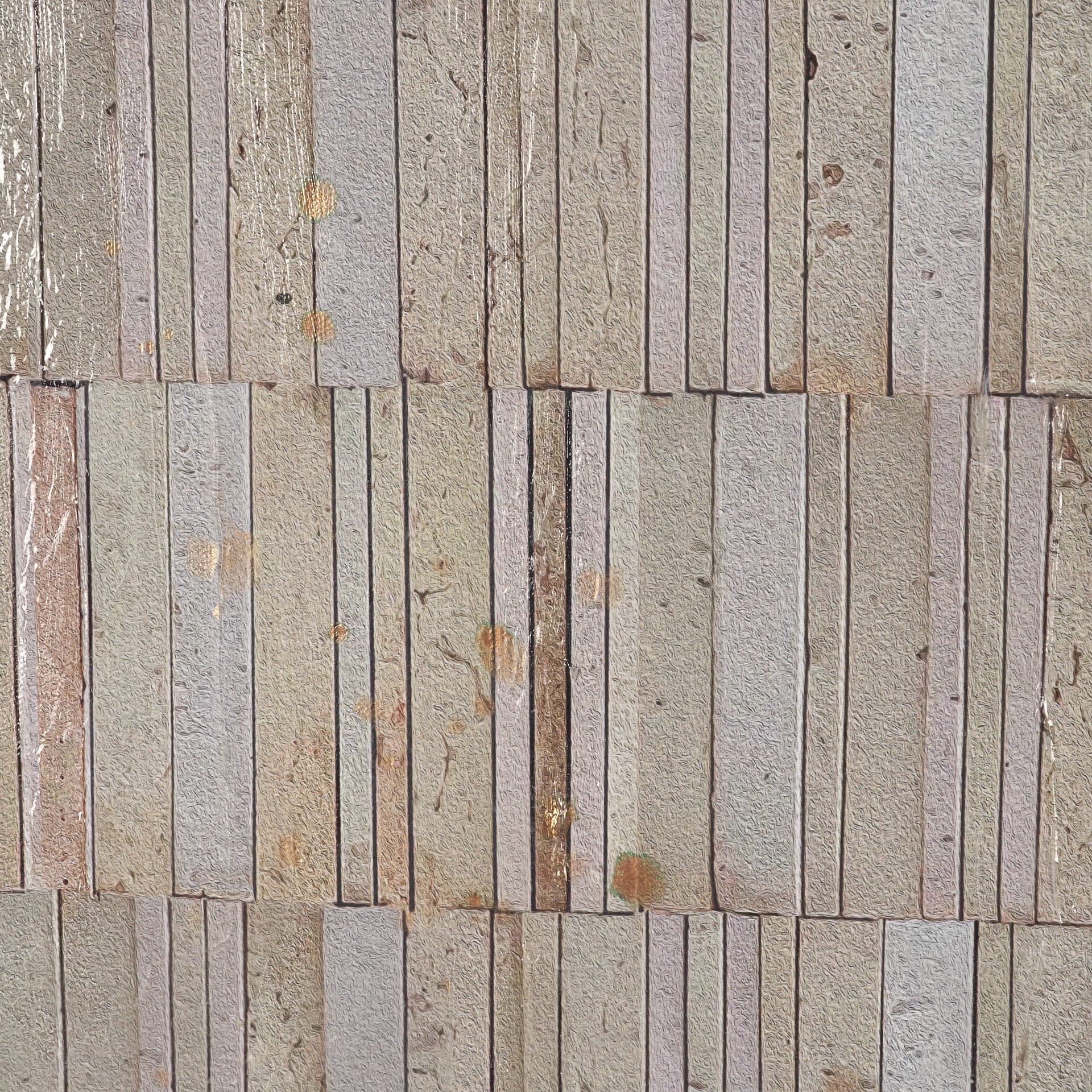 Terracotta Wall II by Flora Kouta Hand-Embellished Textured Framed Canvas Artwork — product photograph