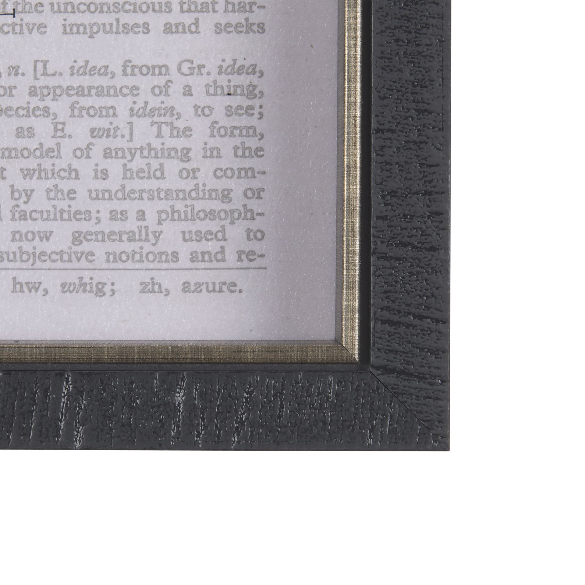 Vintage Page II by Mercana Studio a Hand Embellished Textured Framed Art Print — product photograph