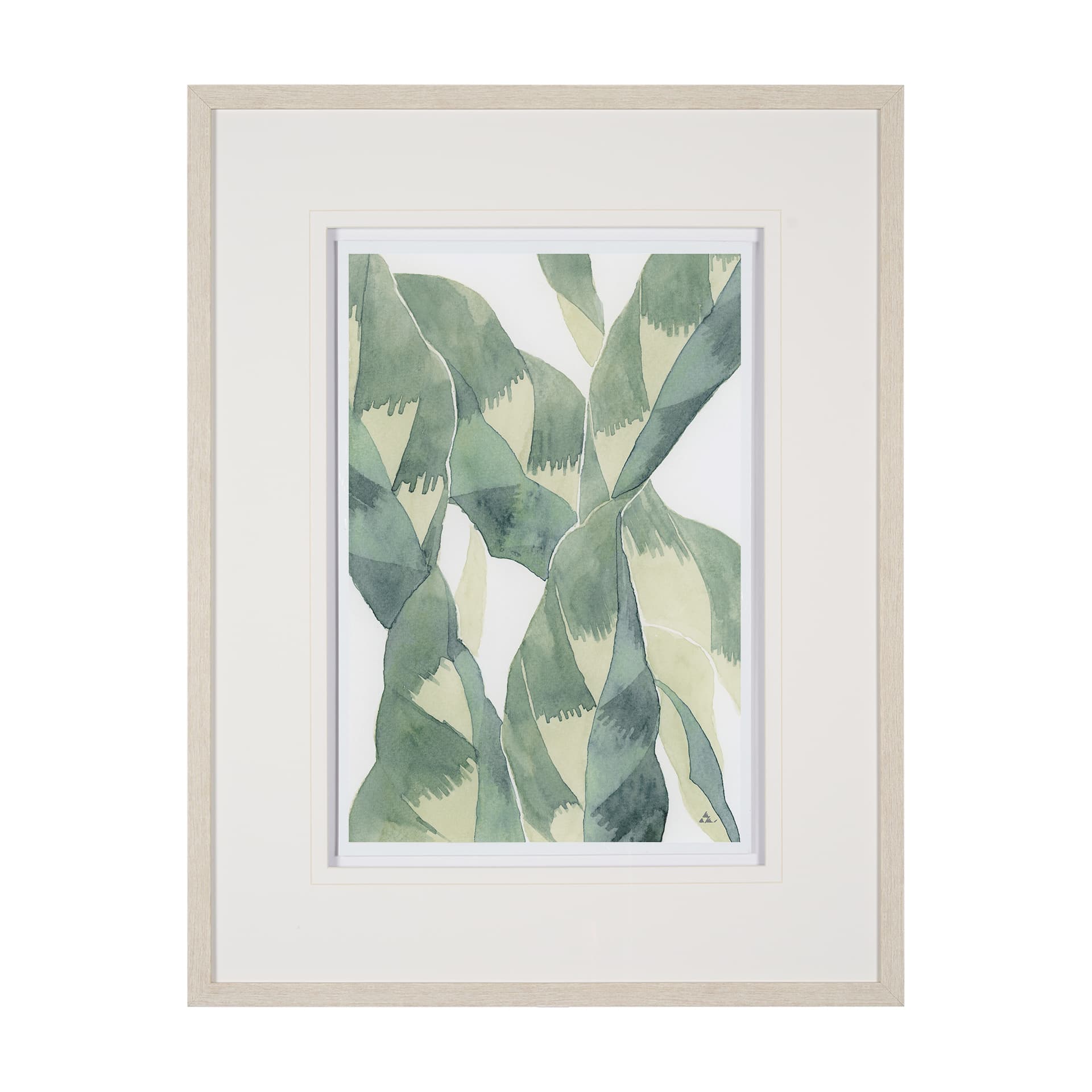 Variegated Patterns II by Mercana Studio Hand Embellished Framed Art Print Matted under Glass — product photograph