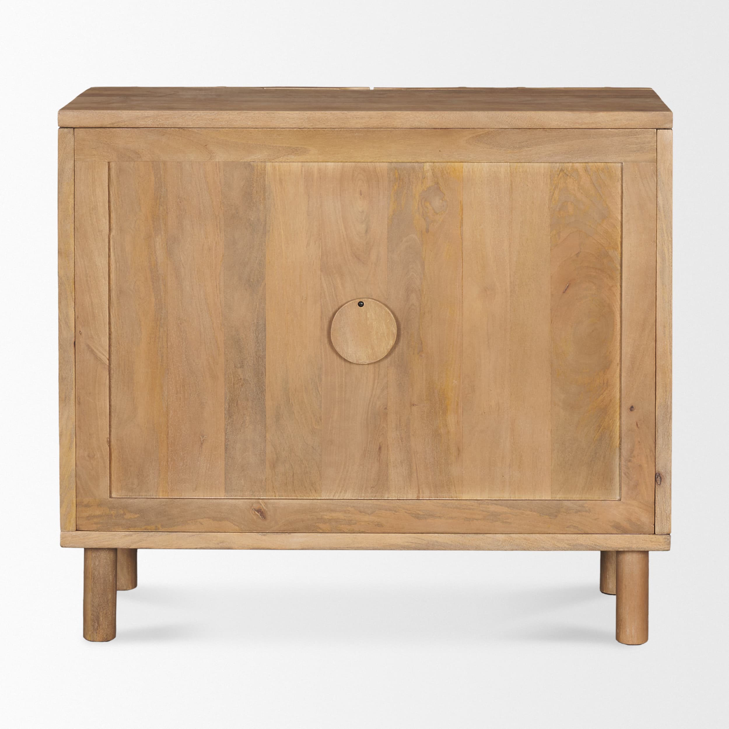 Heera Light Brown Diamond Motif w/ Shelf Accent Cabinet — product photograph
