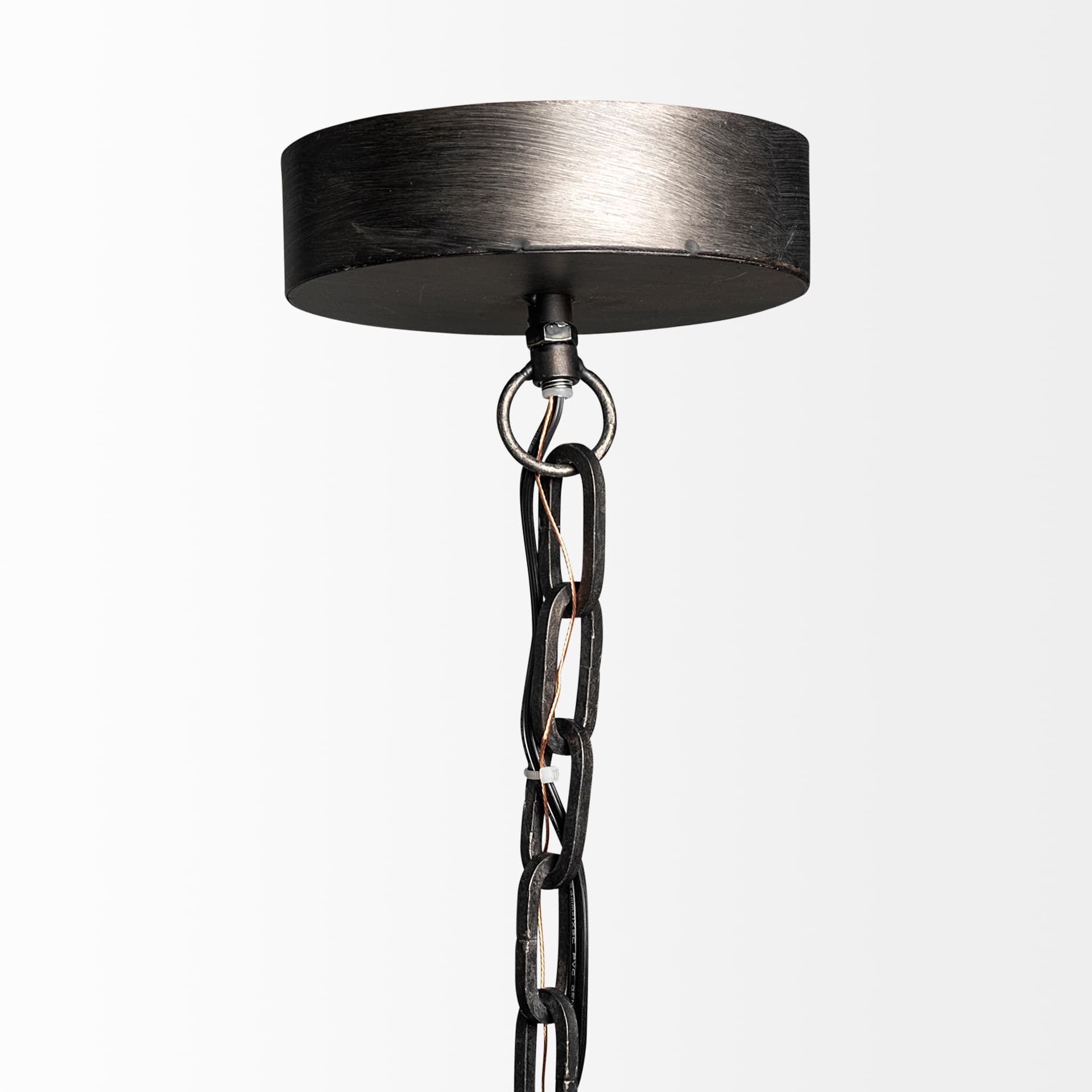 Bashaw I 17x20 Gray Toned Metal Dome Pendant Light — product photograph