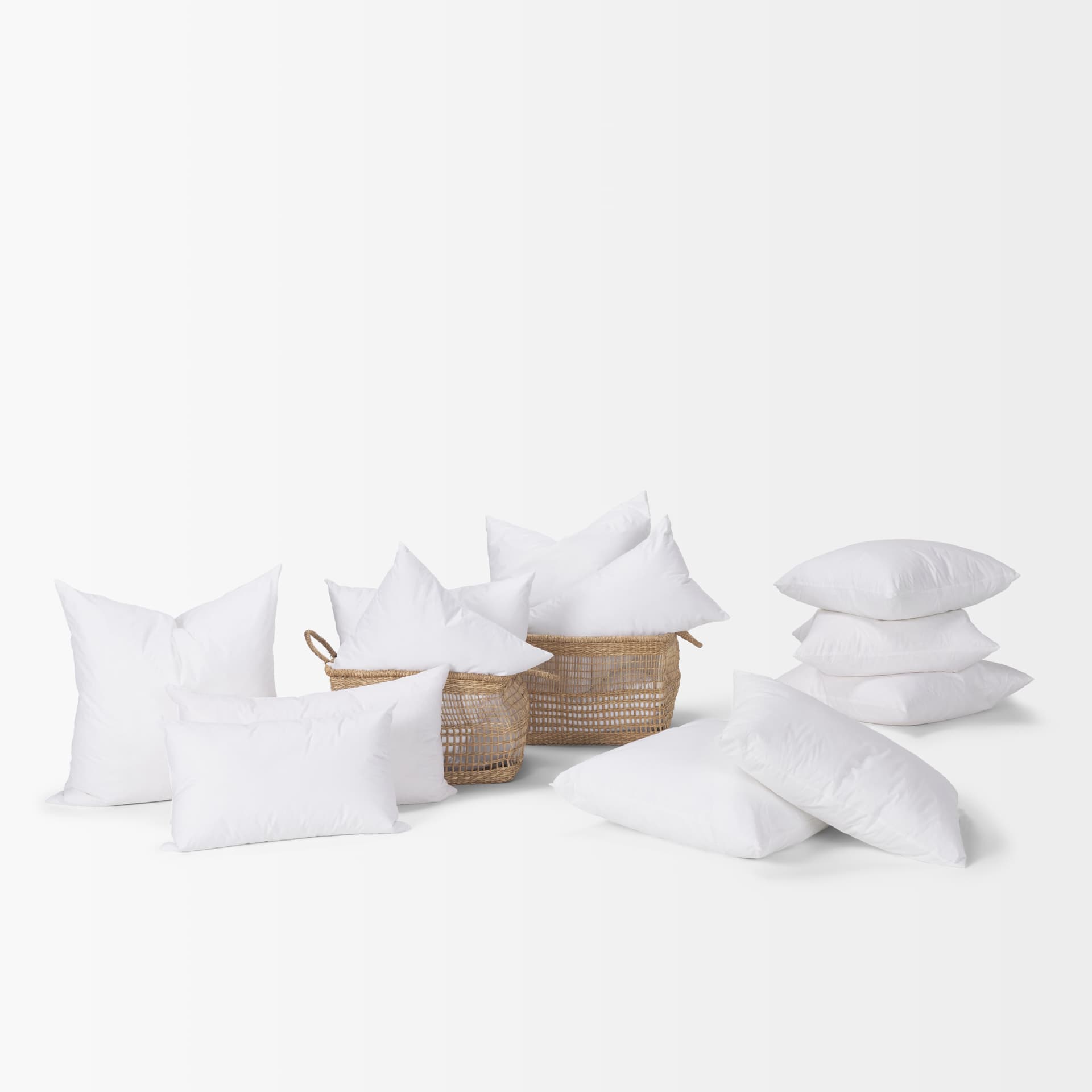 13x21 Non-Allergen Pillow insert — in a styled room